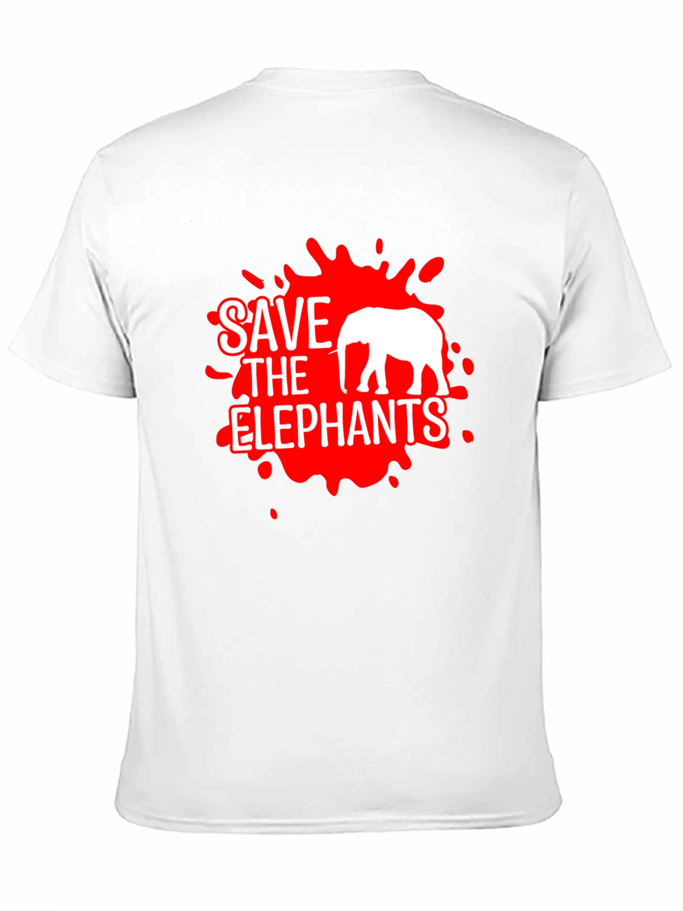 Save The Elephants Graphic Tee - Black