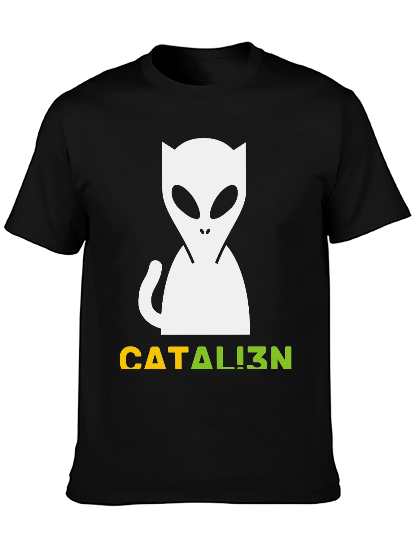 Catalien T-Shirt: Cat Meets Alien Graphic Tee