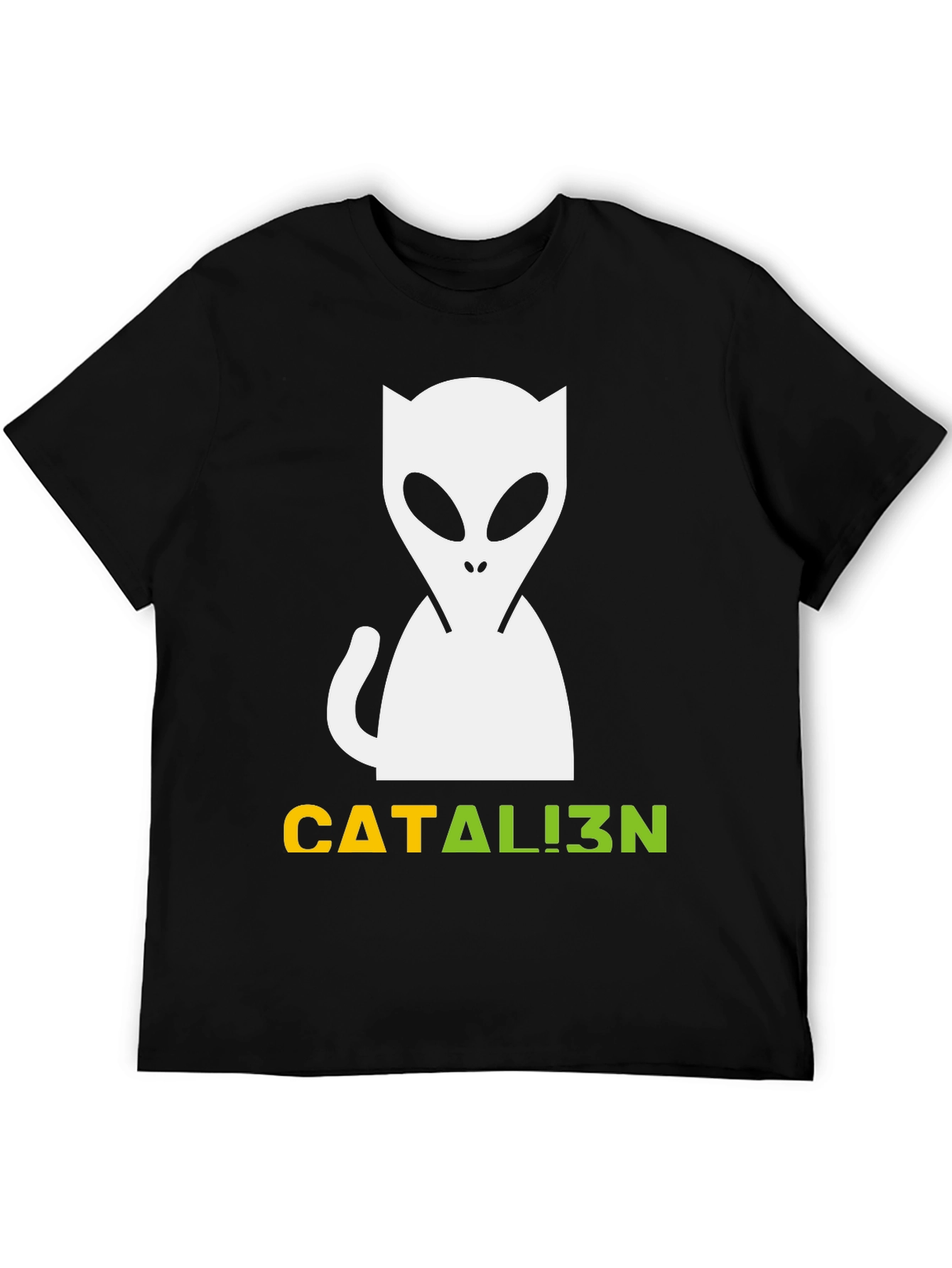 Catalien T-Shirt: Cat Meets Alien Graphic Tee