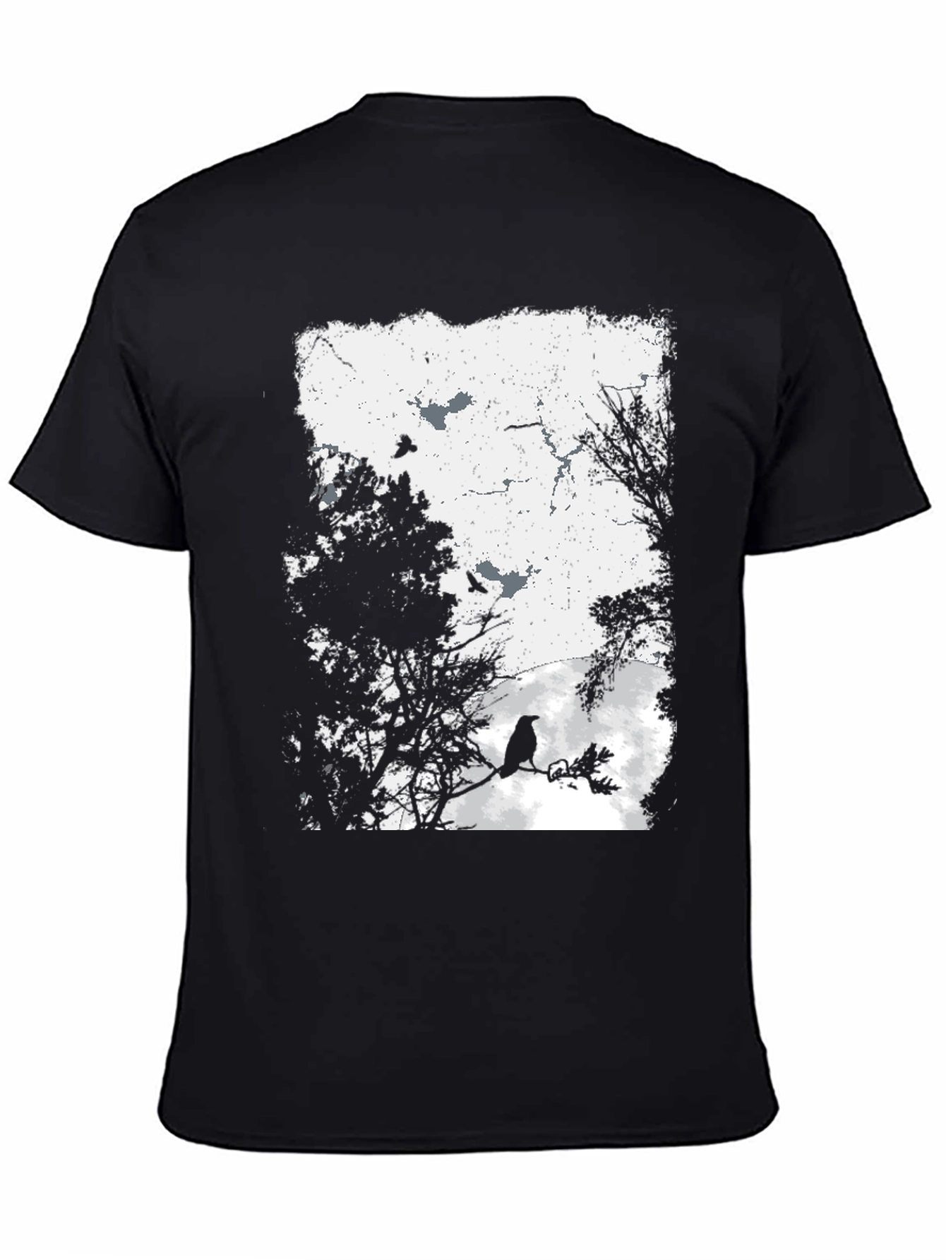 Raven Silhouette Graphic Tee