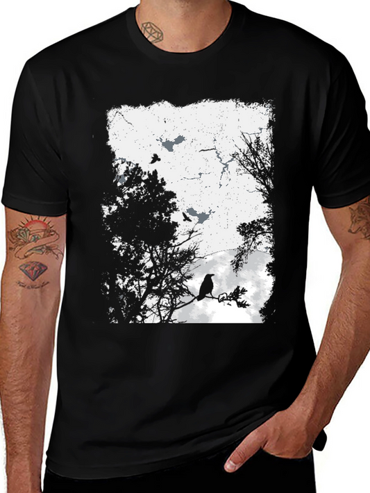 Raven Silhouette Graphic Tee