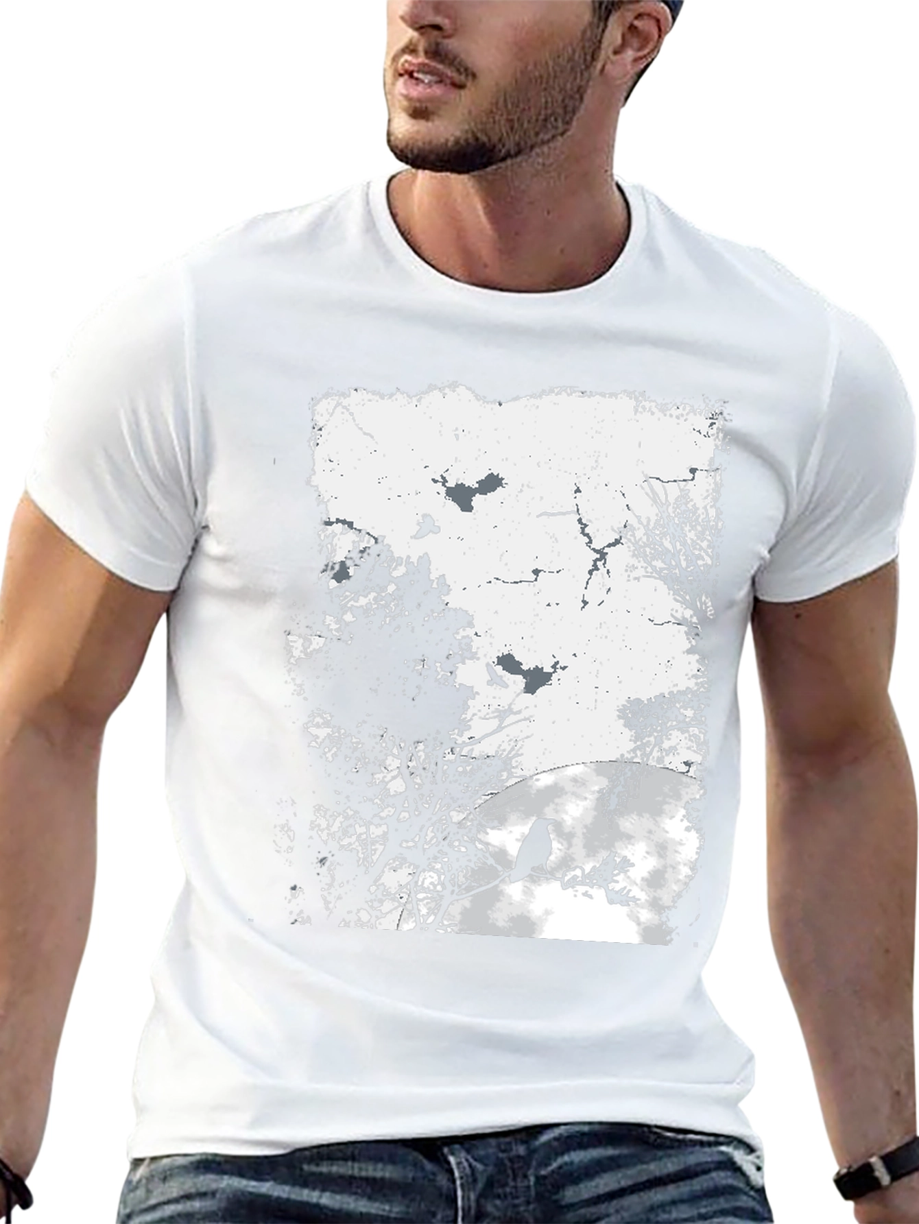 Raven Silhouette Graphic Tee