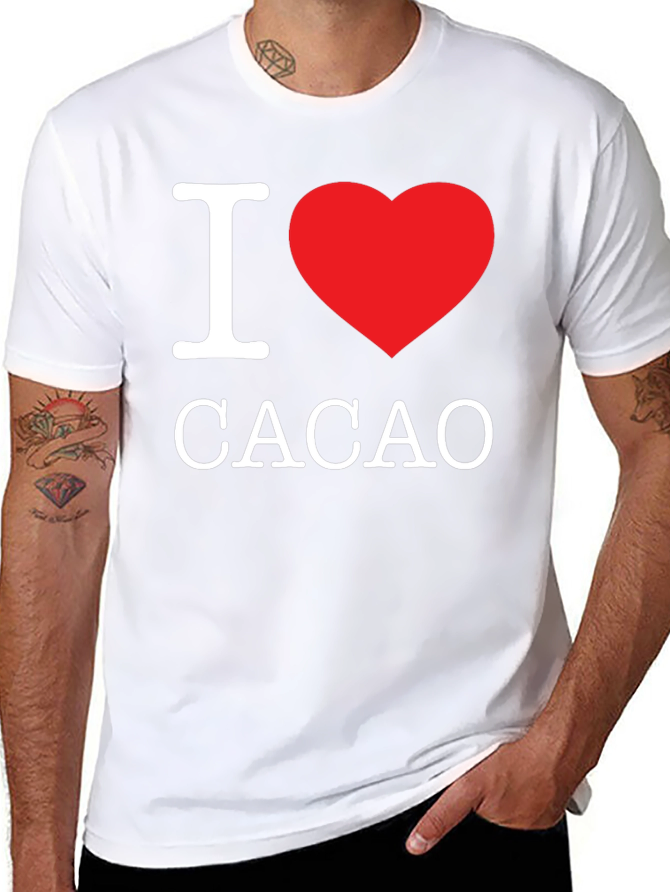 I Heart Cacao - Graphic Print T-Shirt