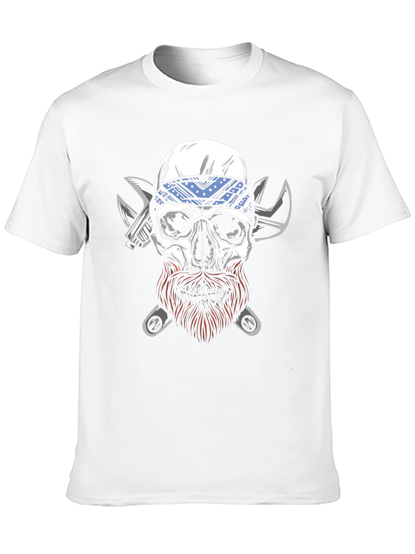 Skull Mechanic T-Shirt - Biker Style