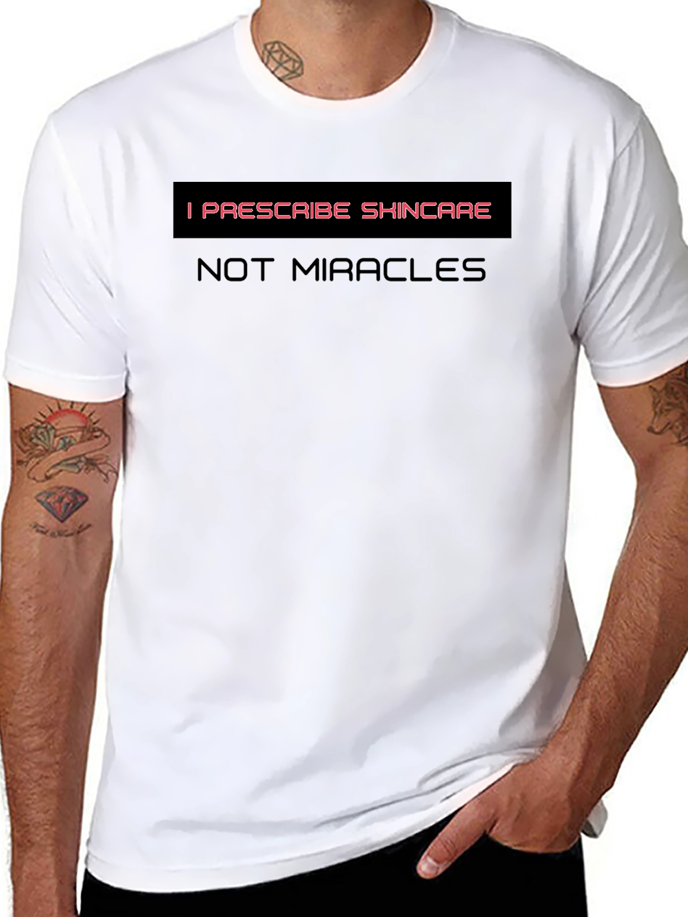 Skincare T-Shirt - I Prescribe Skincare Not Miracles