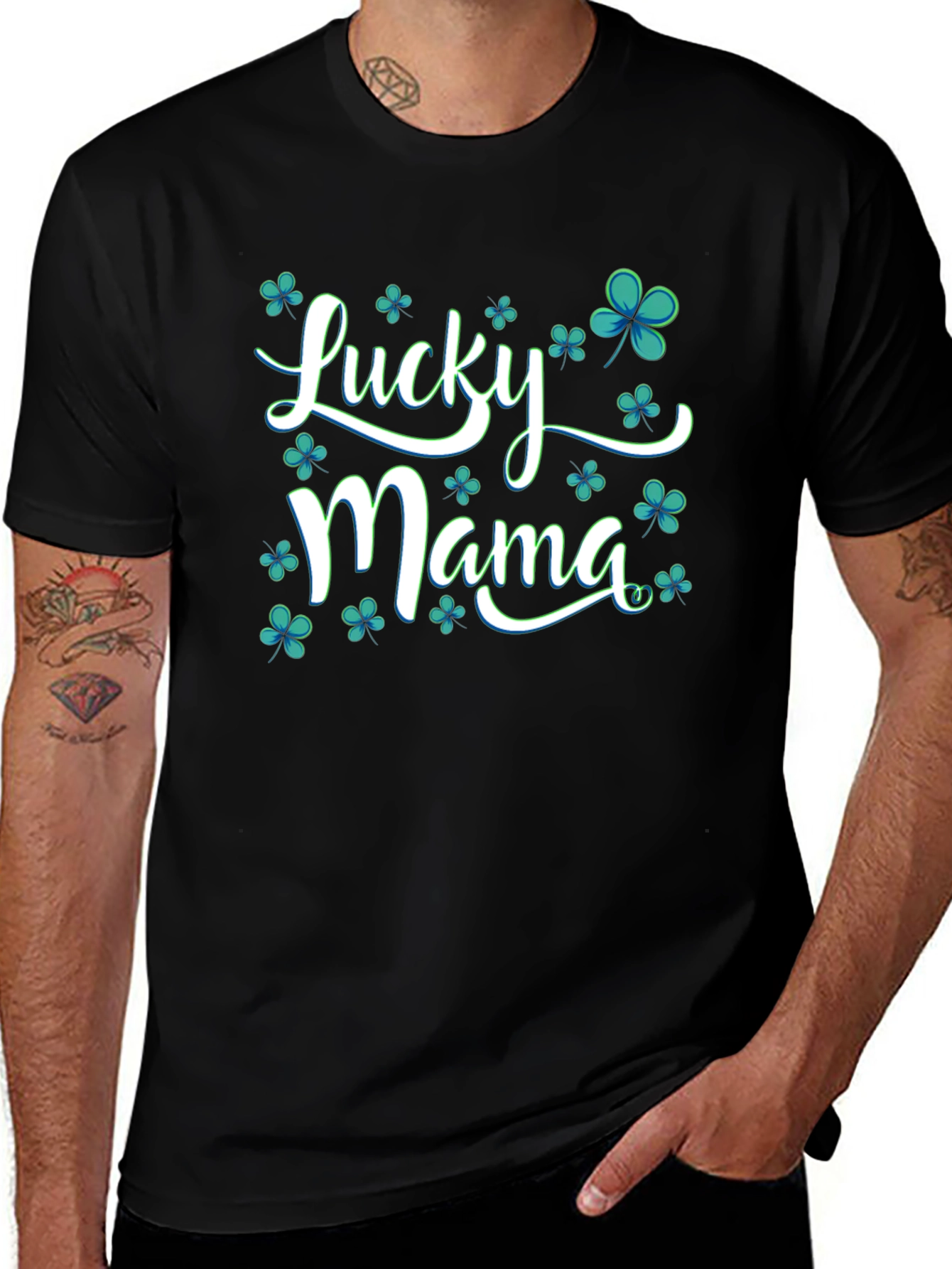 Lucky Mama Shamrock T-Shirt - St. Patricks Day