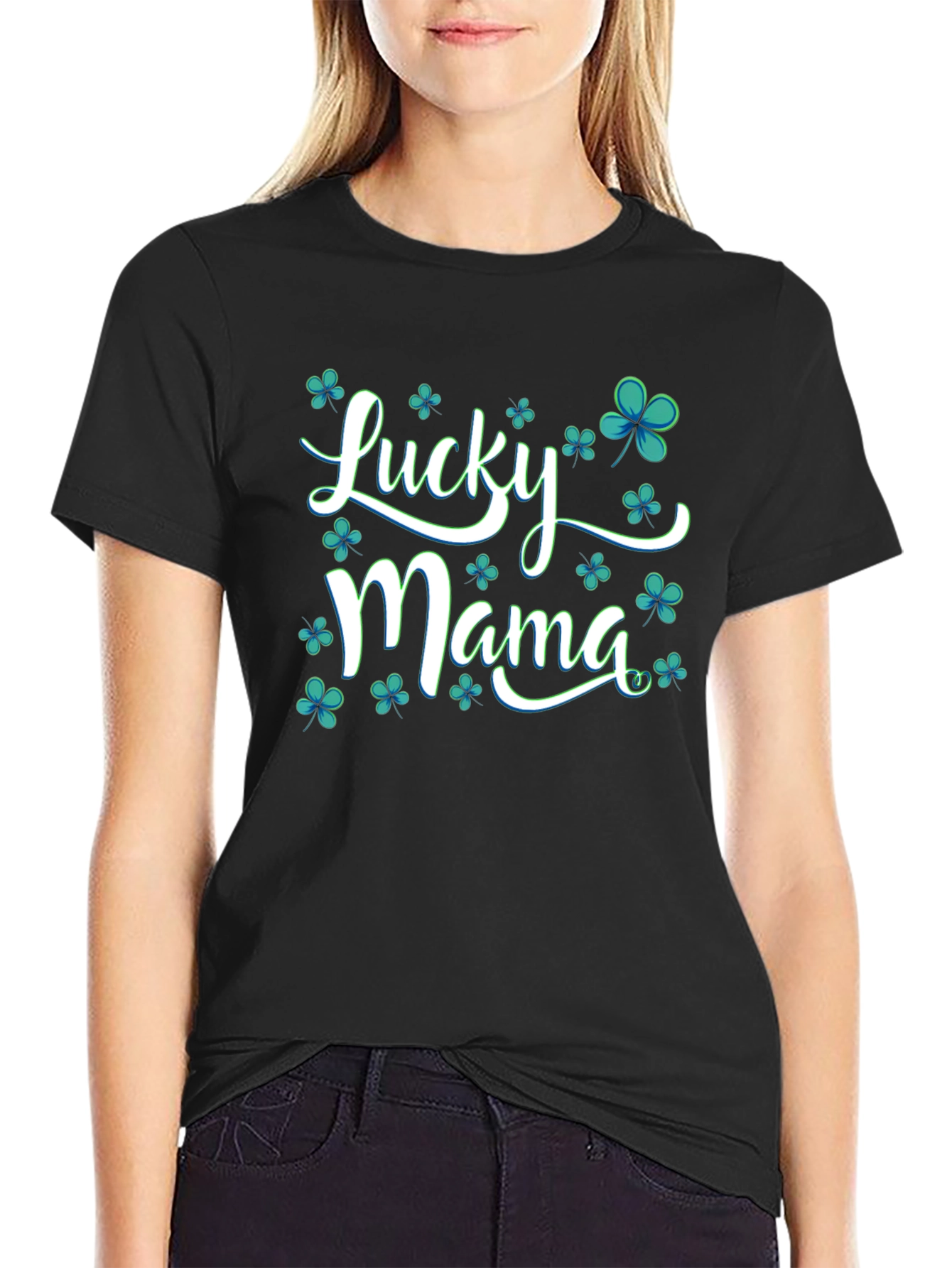 Lucky Mama Shamrock T-Shirt - St. Patricks Day