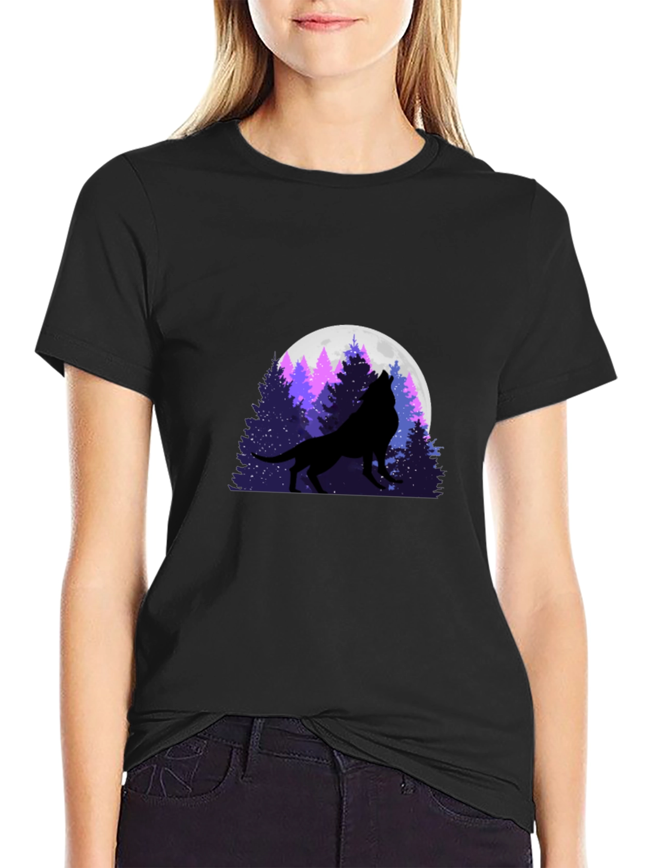 Wolf Moon Silhouette T-Shirt