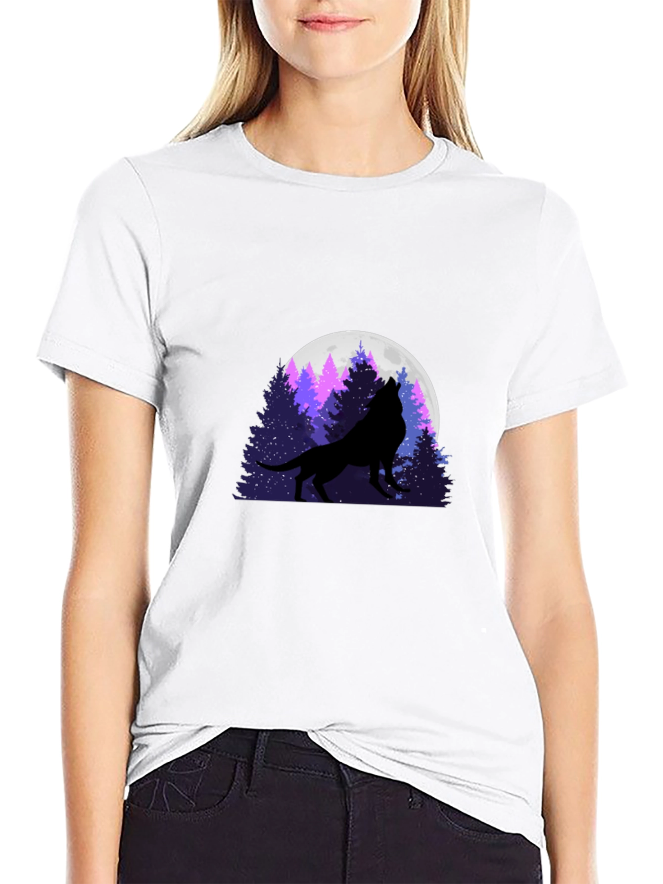 Wolf Moon Silhouette T-Shirt