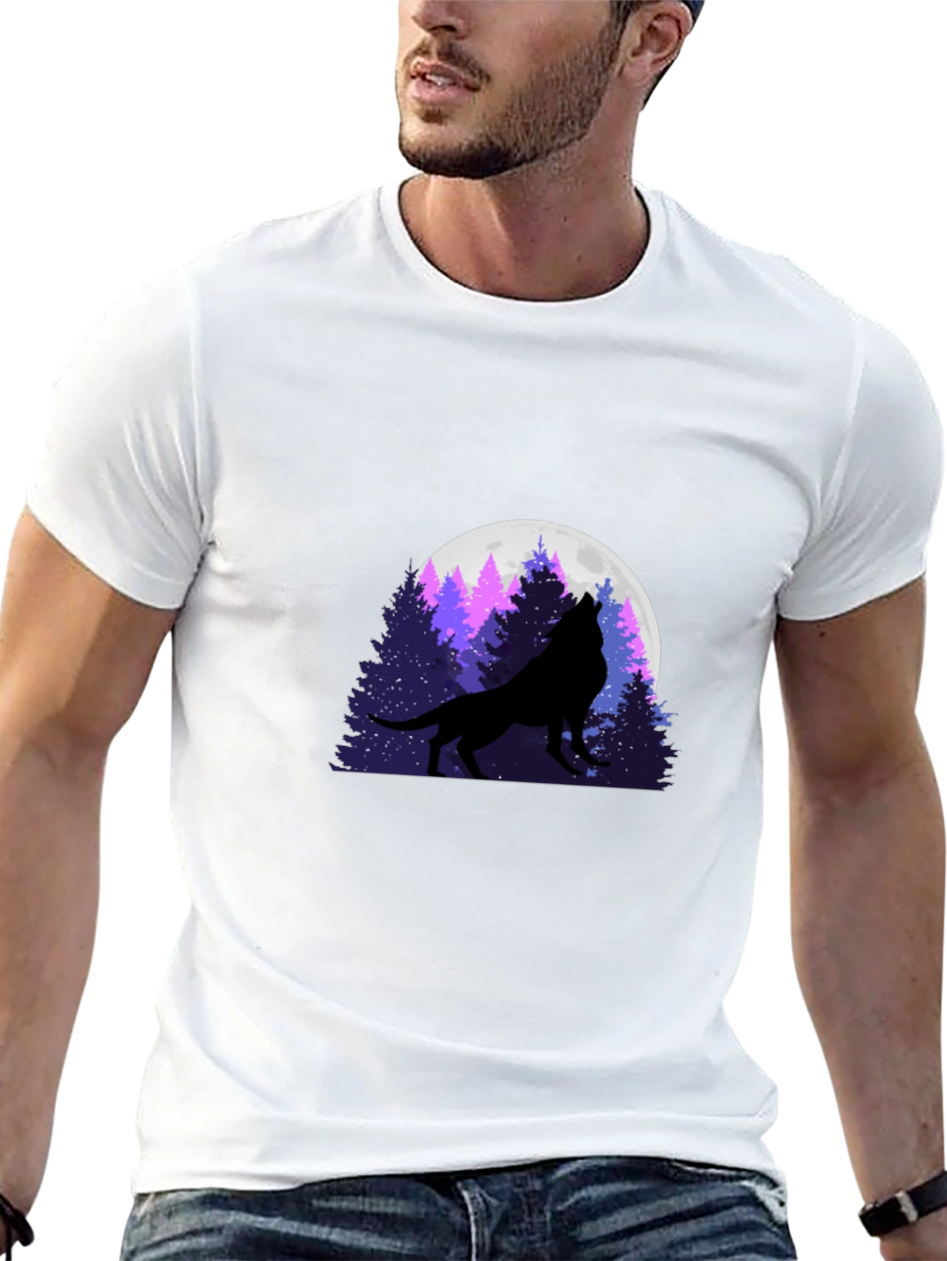 Wolf Moon Silhouette T-Shirt