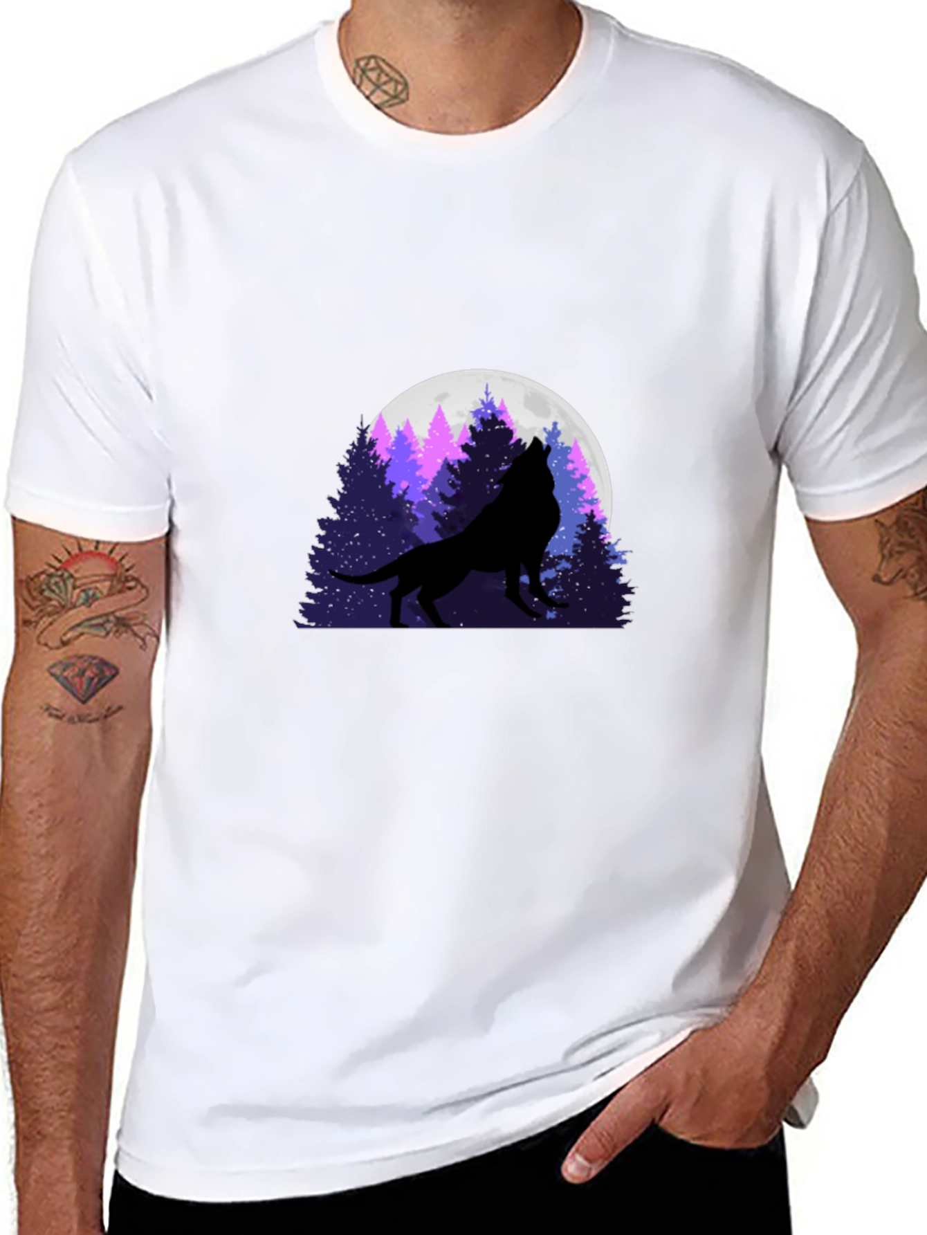 Wolf Moon Silhouette T-Shirt
