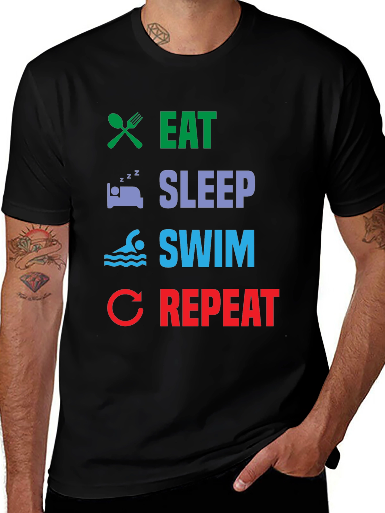 Eat Sleep Swim Repeat T-Shirt