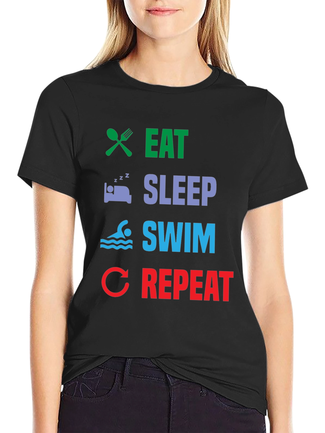 Eat Sleep Swim Repeat T-Shirt