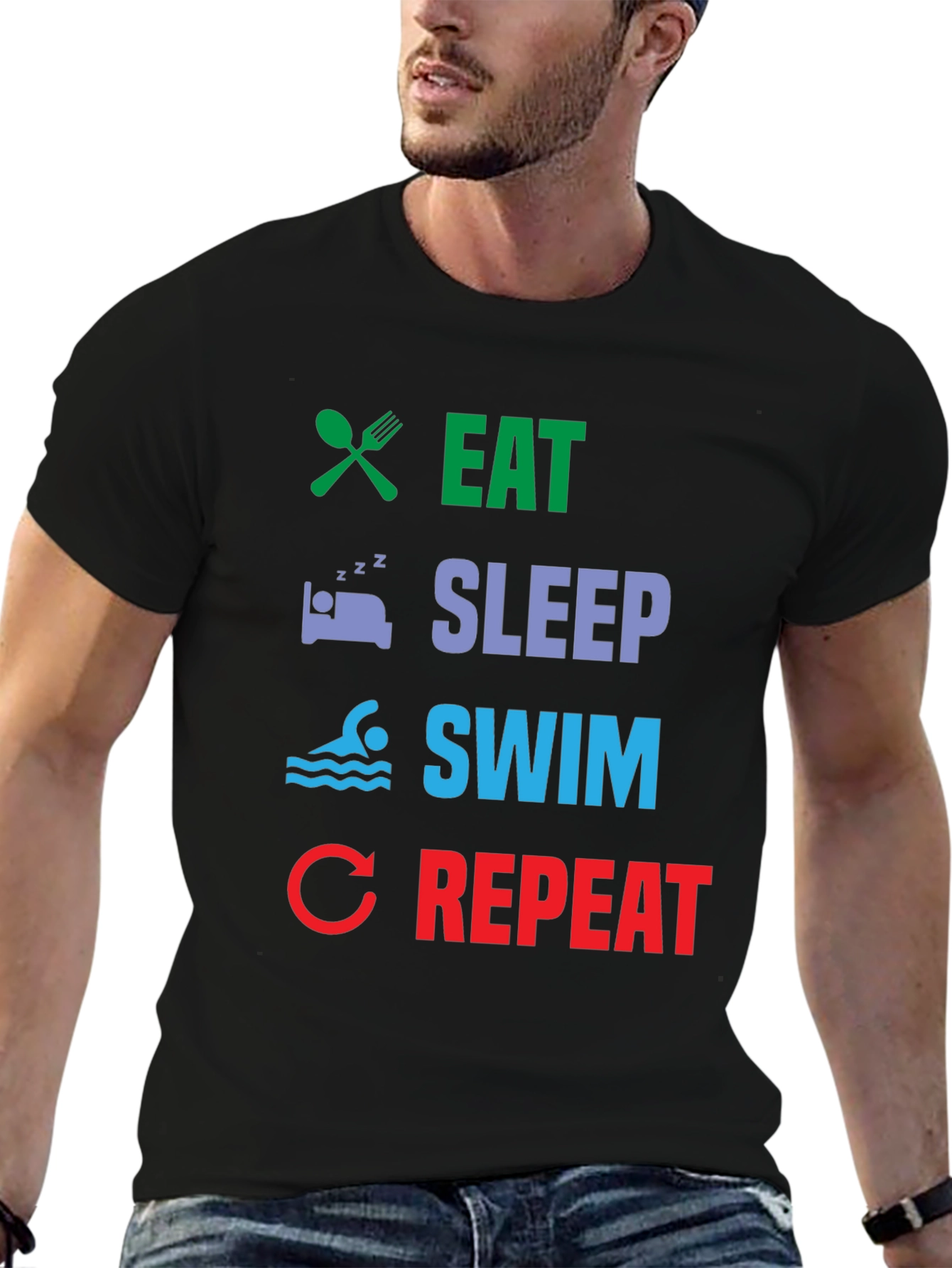 Eat Sleep Swim Repeat T-Shirt