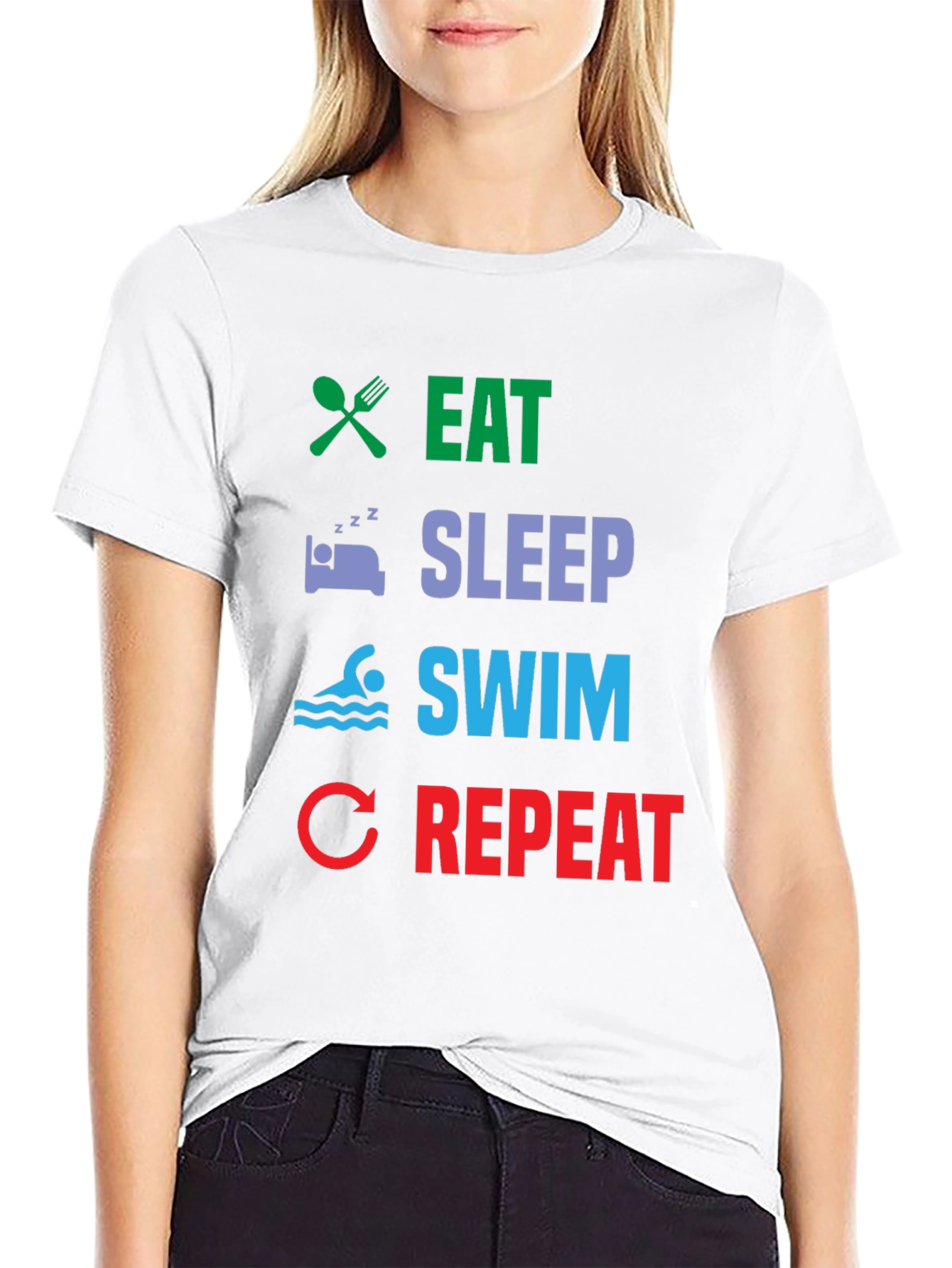 Eat Sleep Swim Repeat T-Shirt
