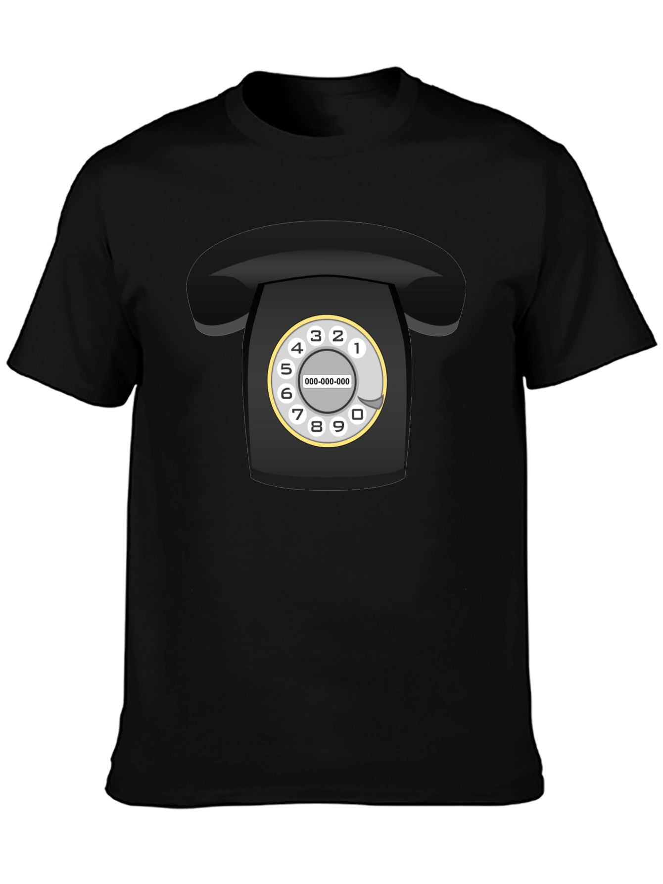 Retro Rotary Phone Graphic Tee - Classic Cool!