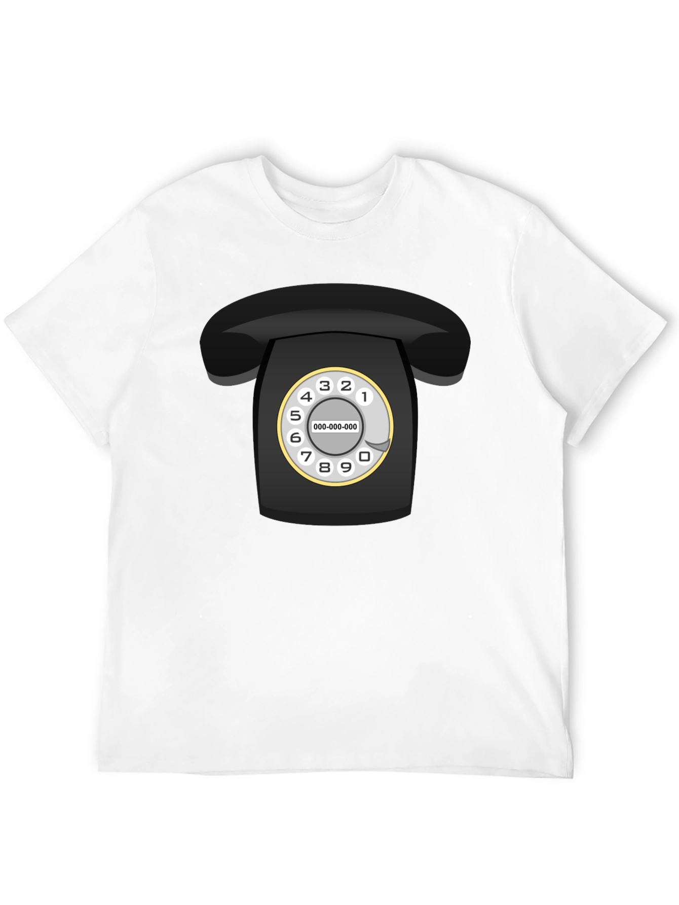 Retro Rotary Phone Graphic Tee - Classic Cool!
