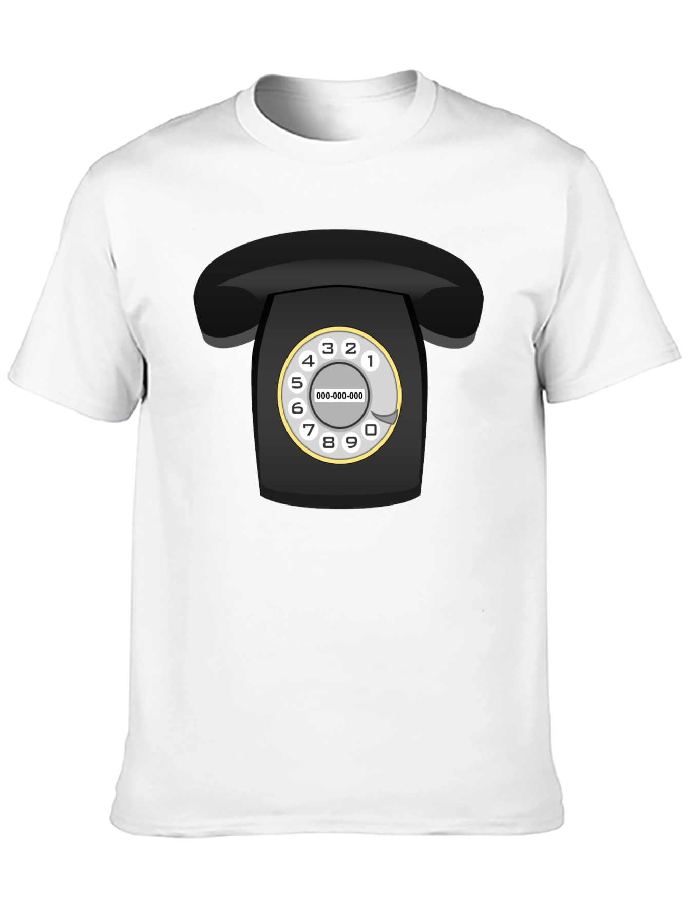 Retro Rotary Phone Graphic Tee - Classic Cool!