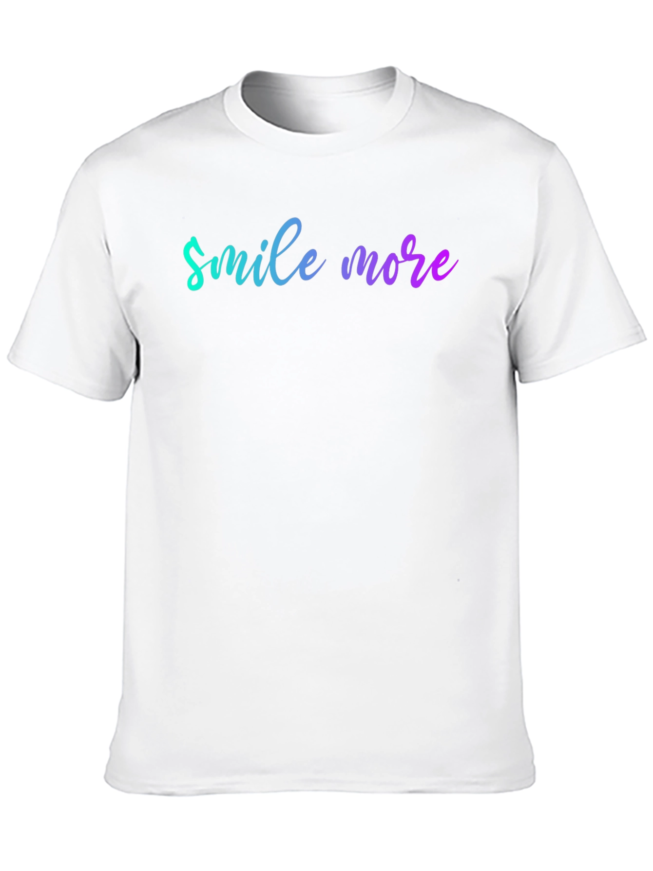 Smile More Black T-Shirt
