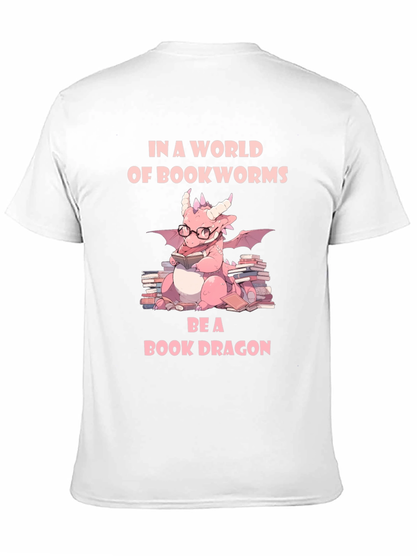 Book Dragon Graphic Tee - Bookworm Shirt