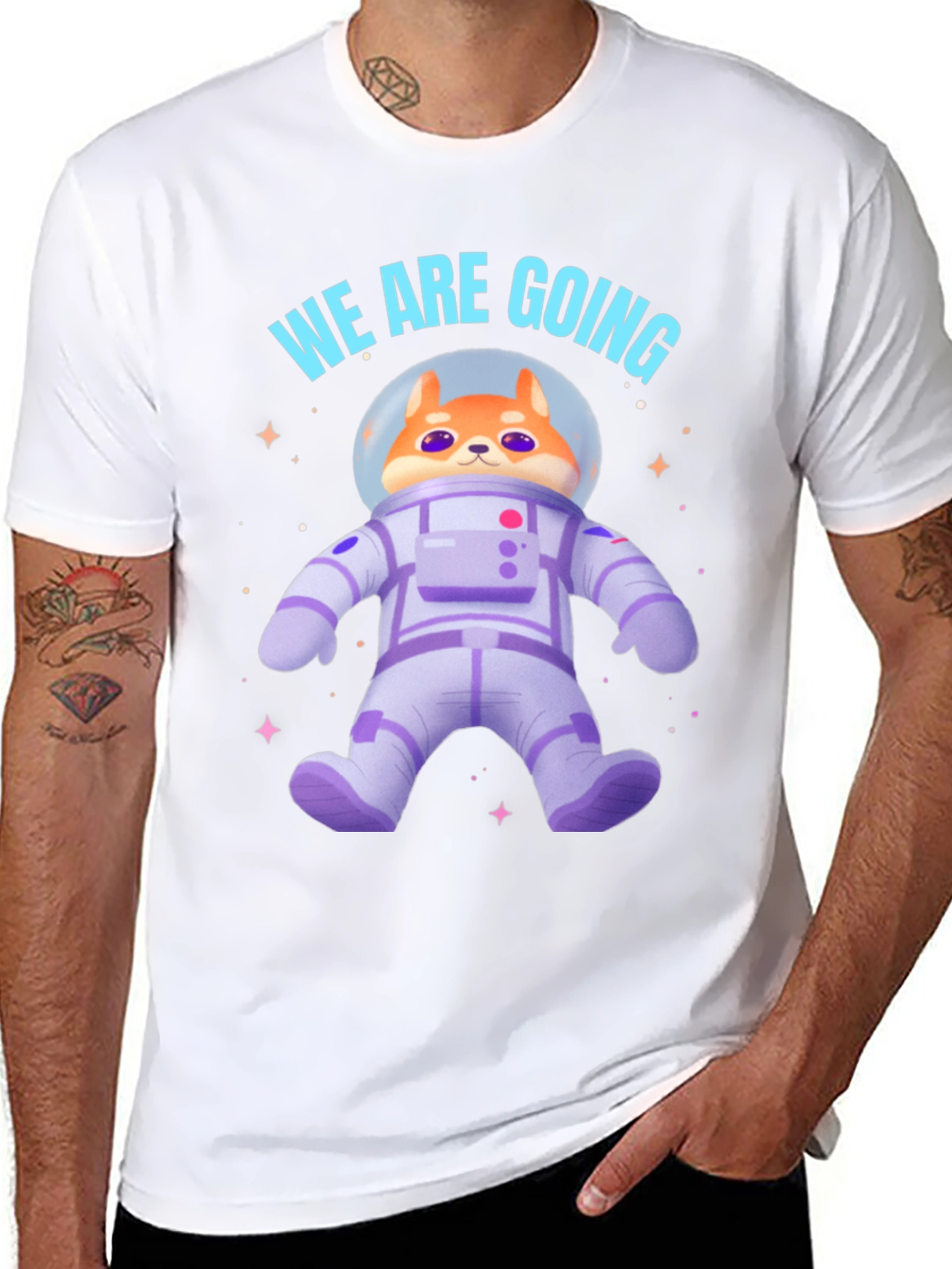 Dogecoin Astronaut T-Shirt - We Are Going