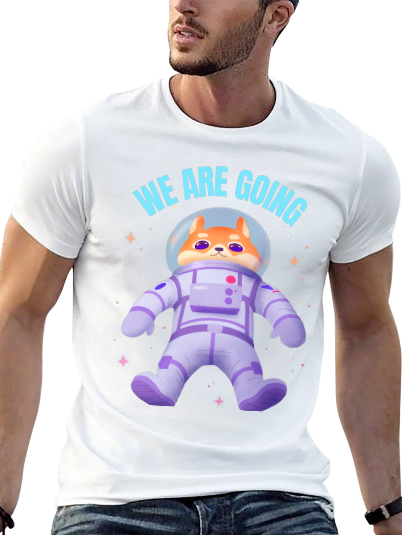 Dogecoin Astronaut T-Shirt - We Are Going