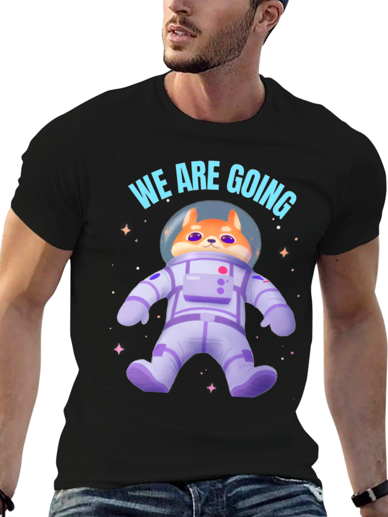 Dogecoin Astronaut T-Shirt - We Are Going