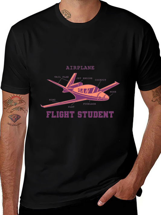 Flight Student Airplane Diagram T-Shirt