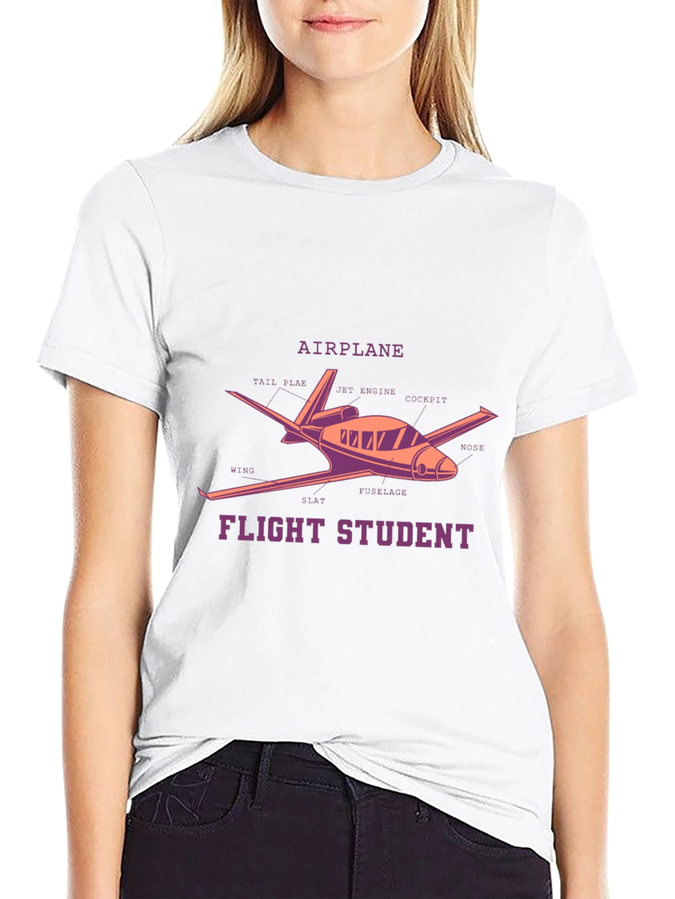 Flight Student Airplane Diagram T-Shirt