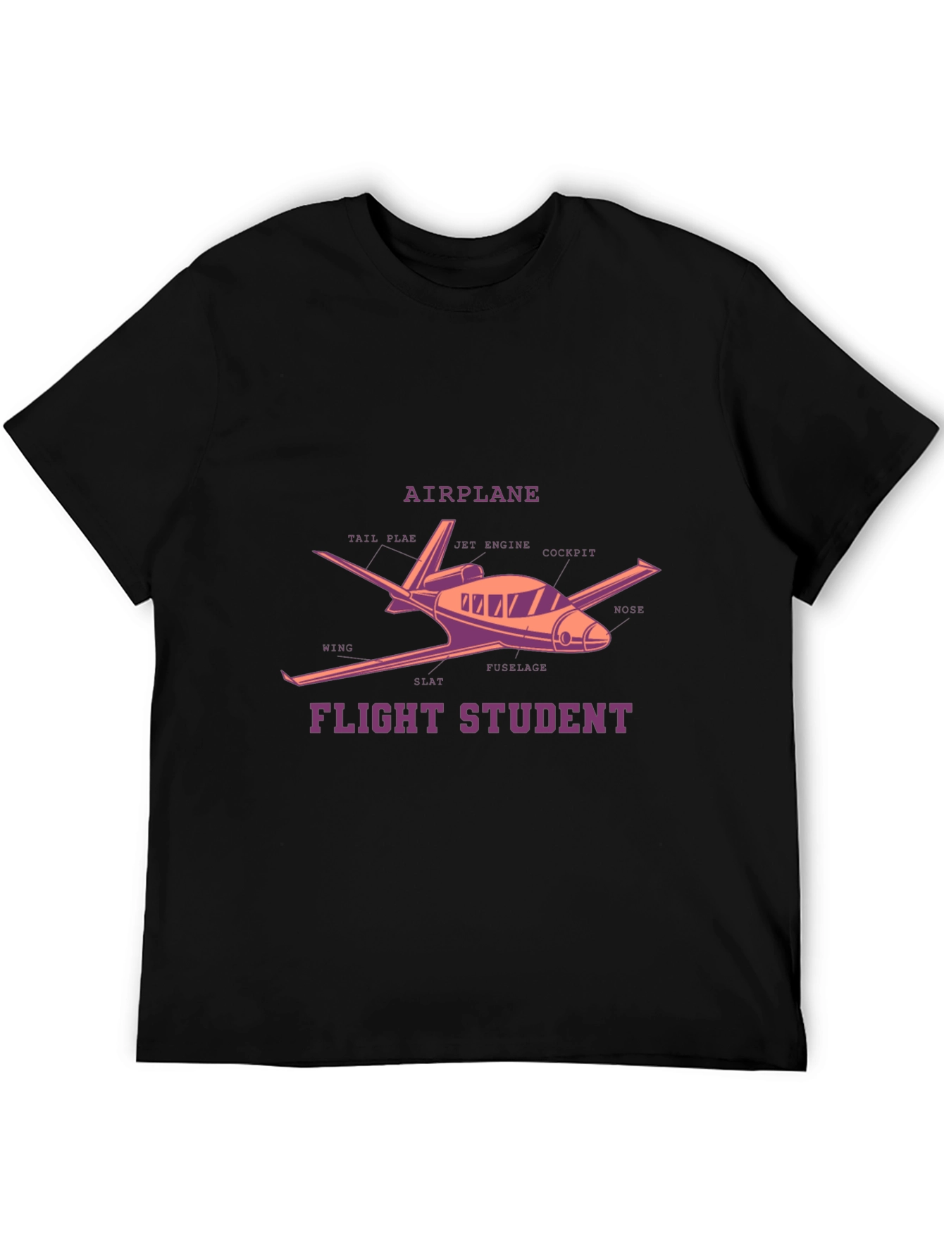 Flight Student Airplane Diagram T-Shirt