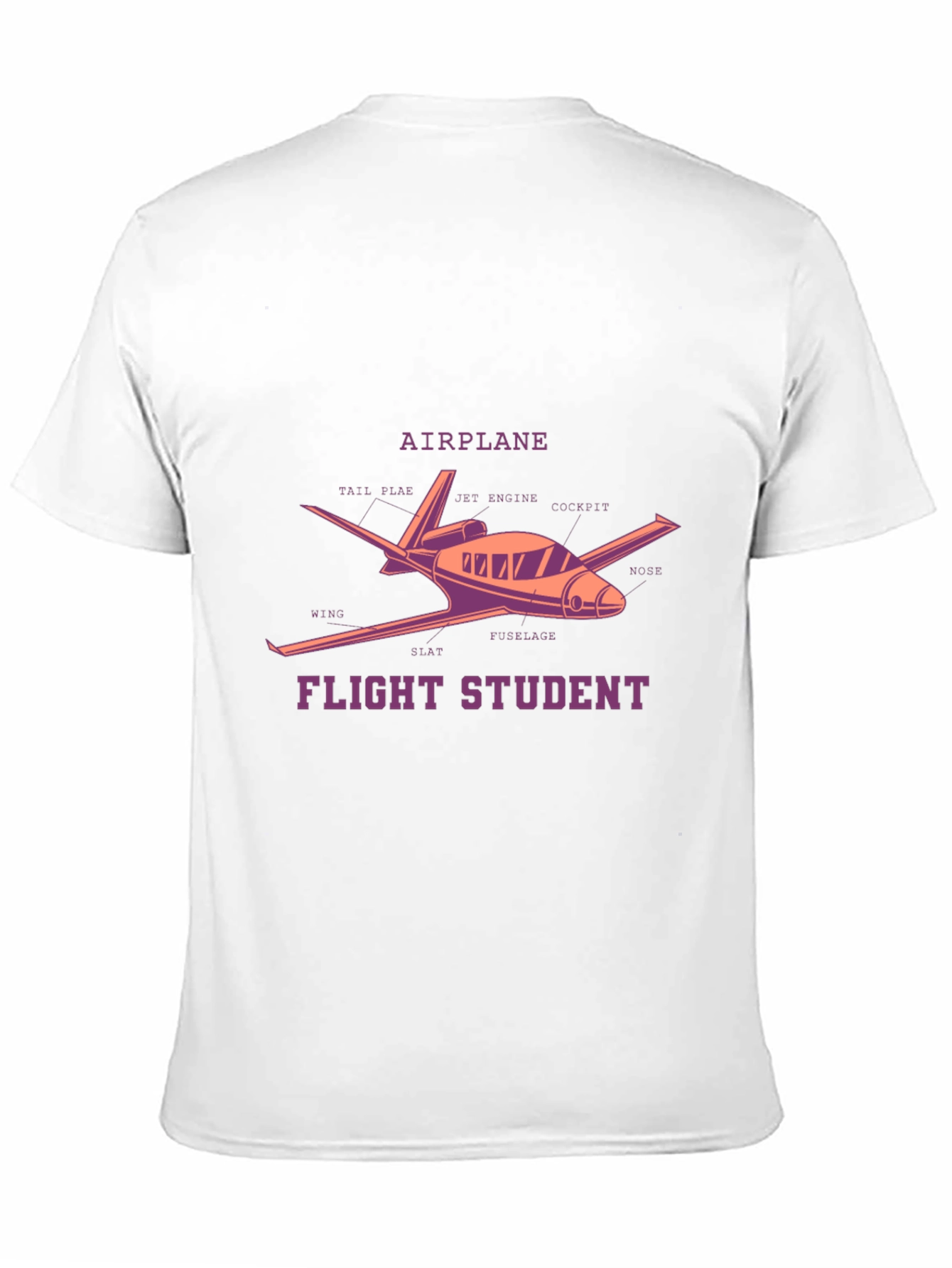 Flight Student Airplane Diagram T-Shirt