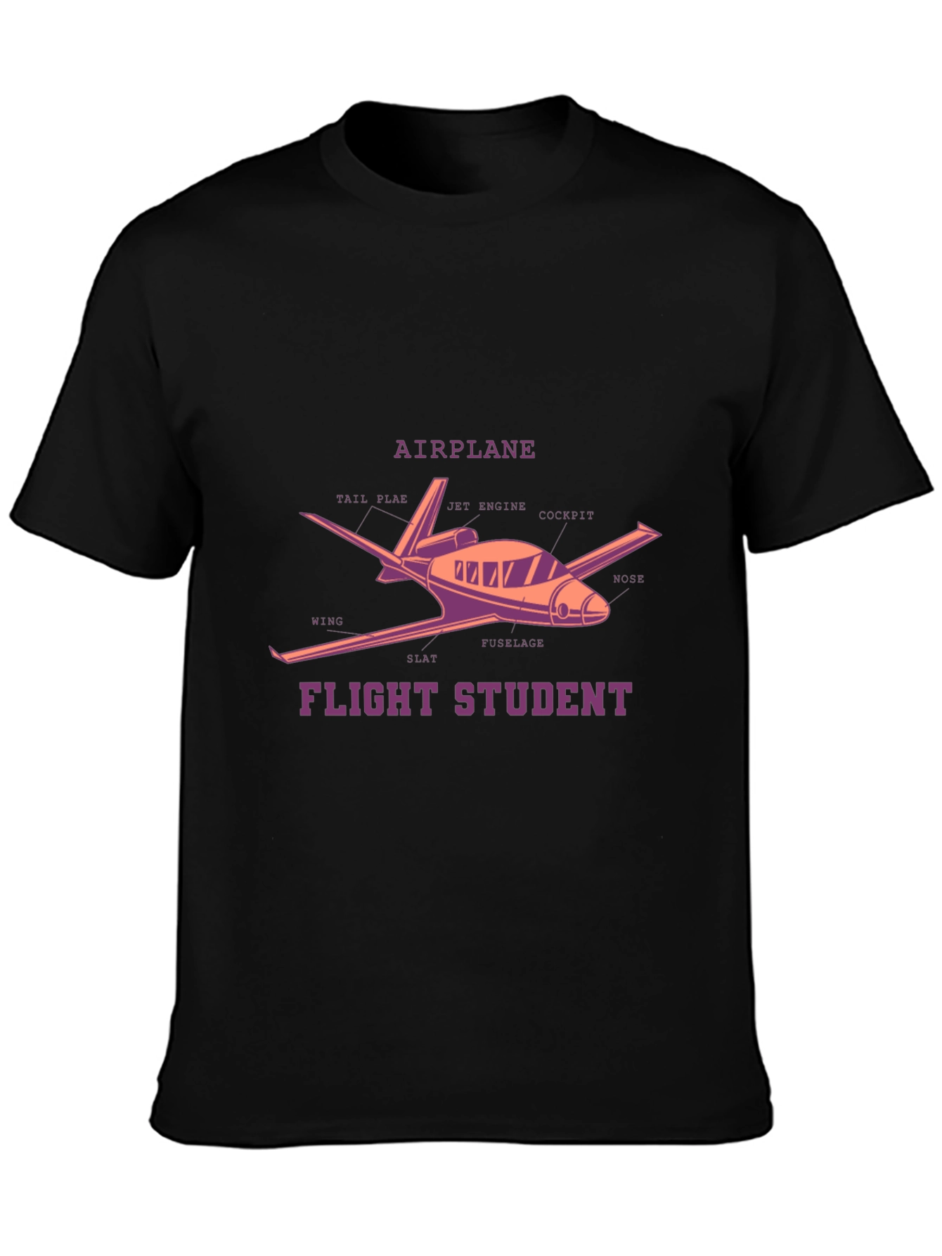 Flight Student Airplane Diagram T-Shirt