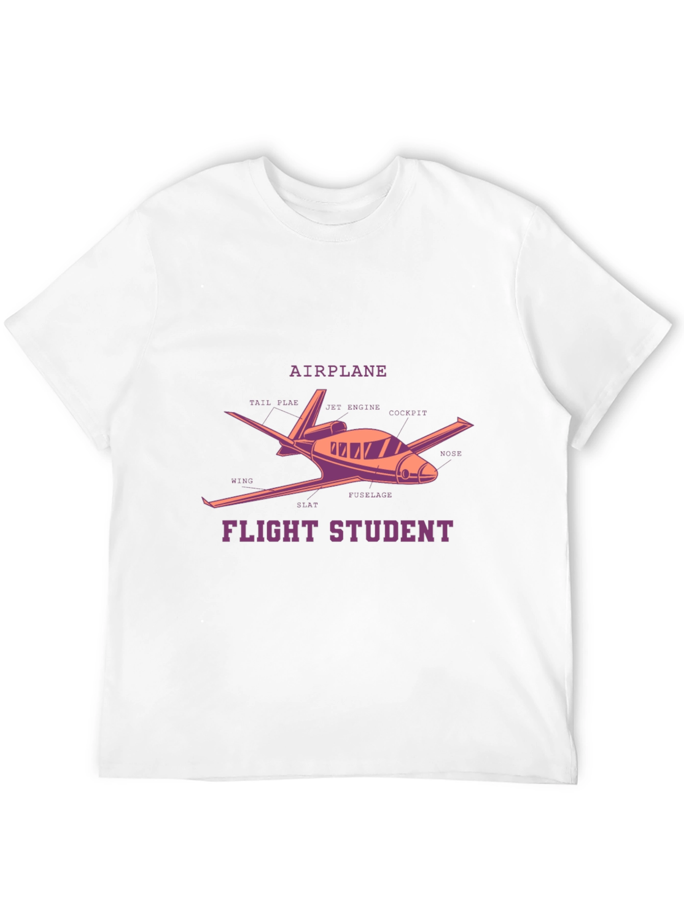 Flight Student Airplane Diagram T-Shirt