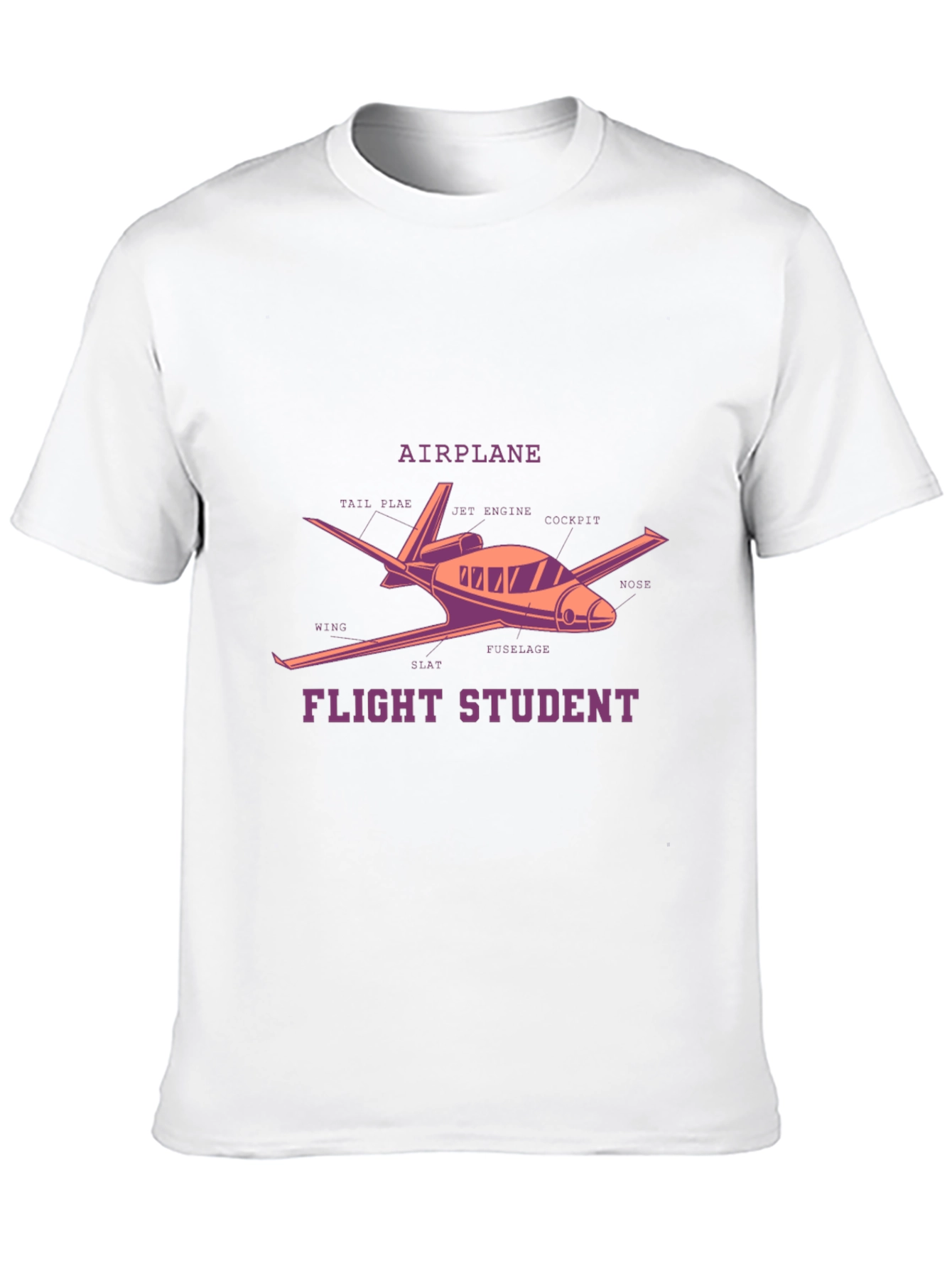 Flight Student Airplane Diagram T-Shirt