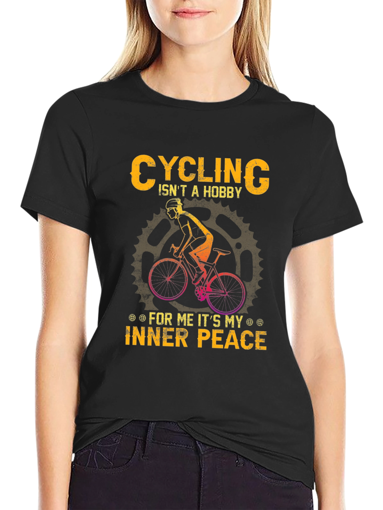 Cycling Inner Peace Graphic Tee