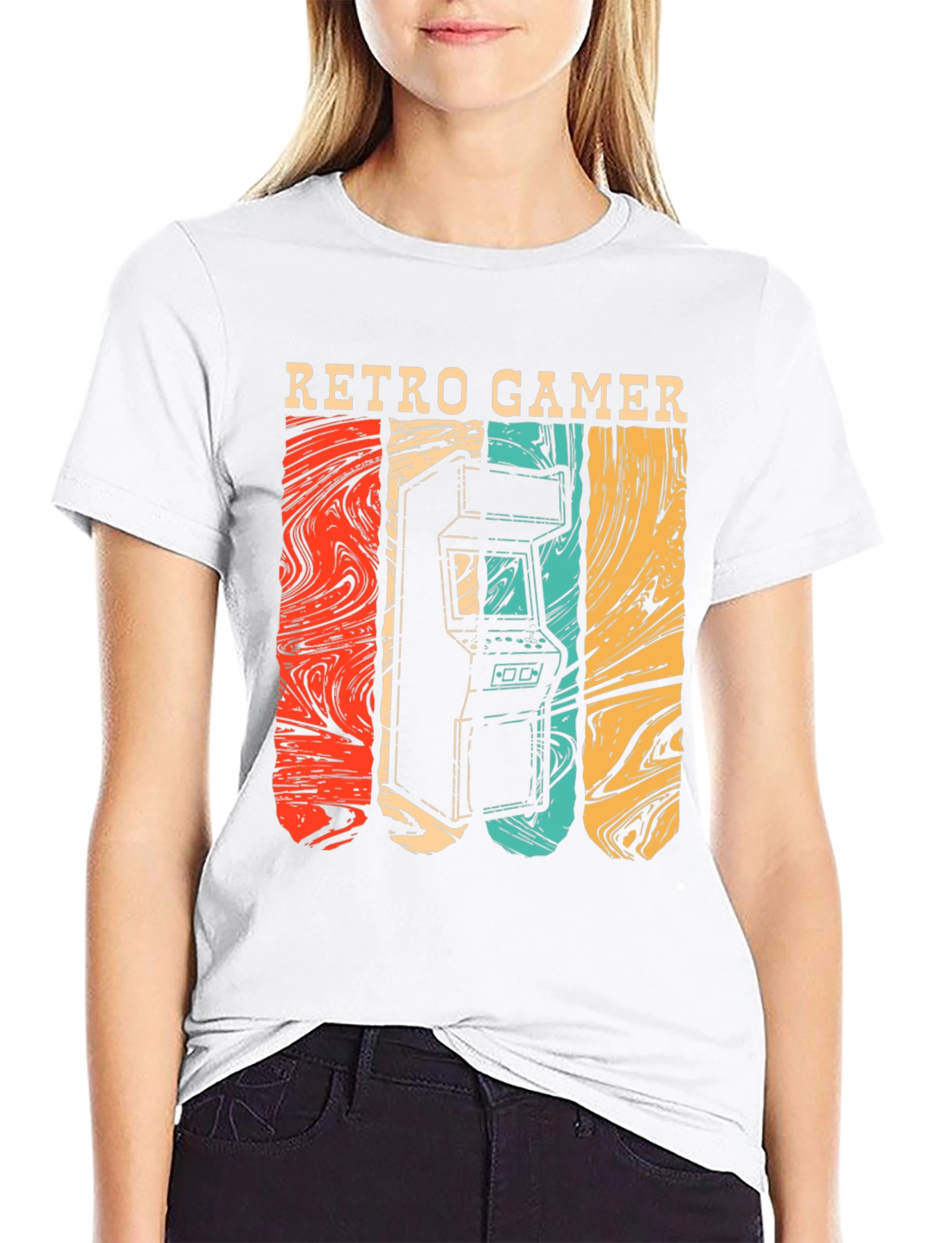 Retro Gamer Graphic T-Shirt - Arcade Game Design