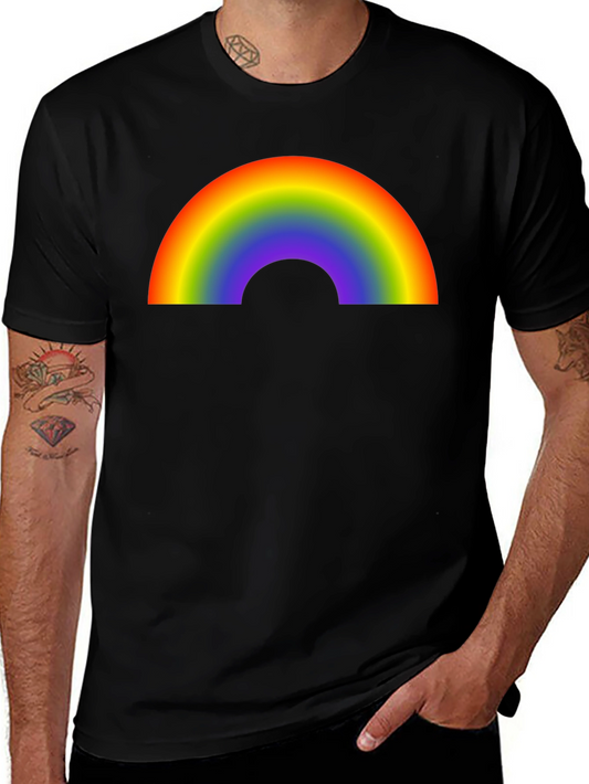 Rainbow Graphic Black T-Shirt