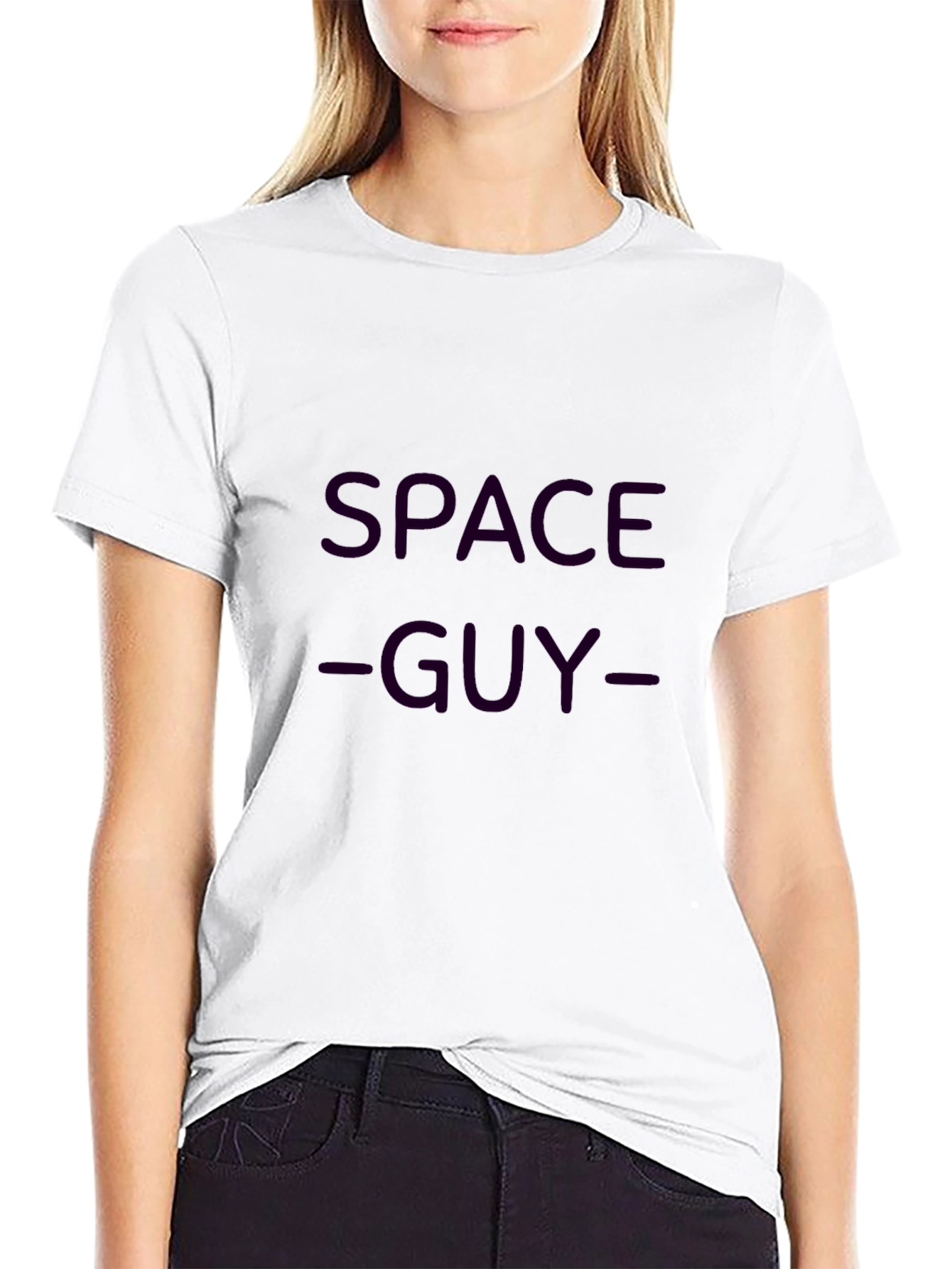 Space Guy Black Graphic Tee Shirt