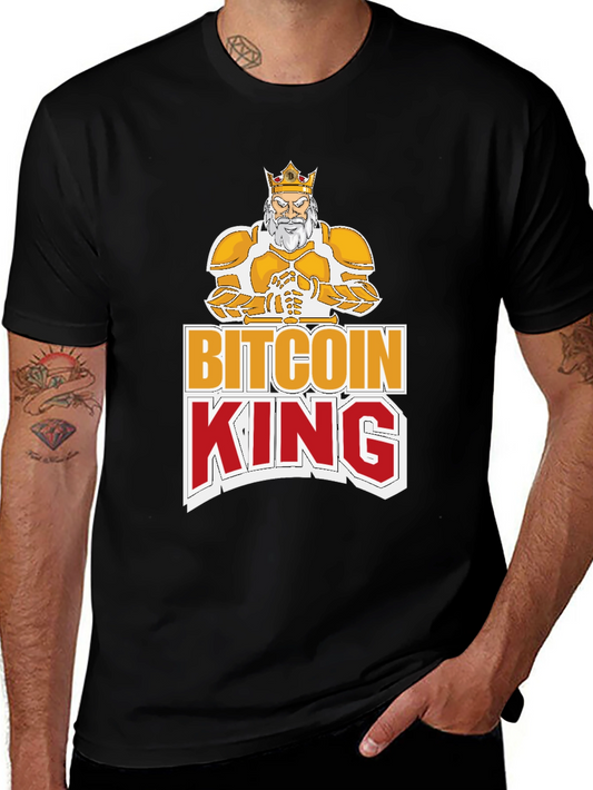 Bitcoin King Graphic T-Shirt - Crypto Currency Tee