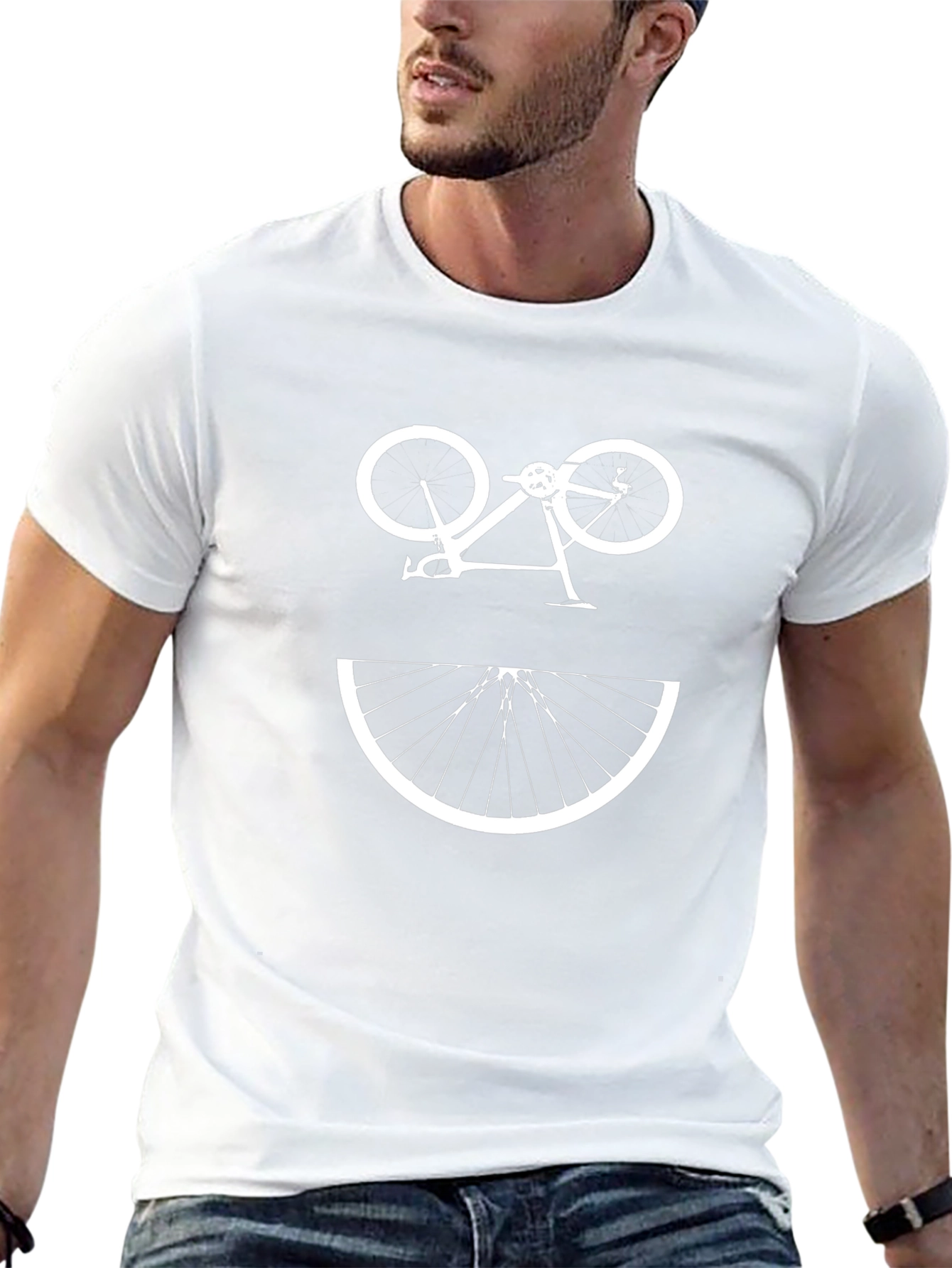 Bicycle Smile Graphic Tee - Black