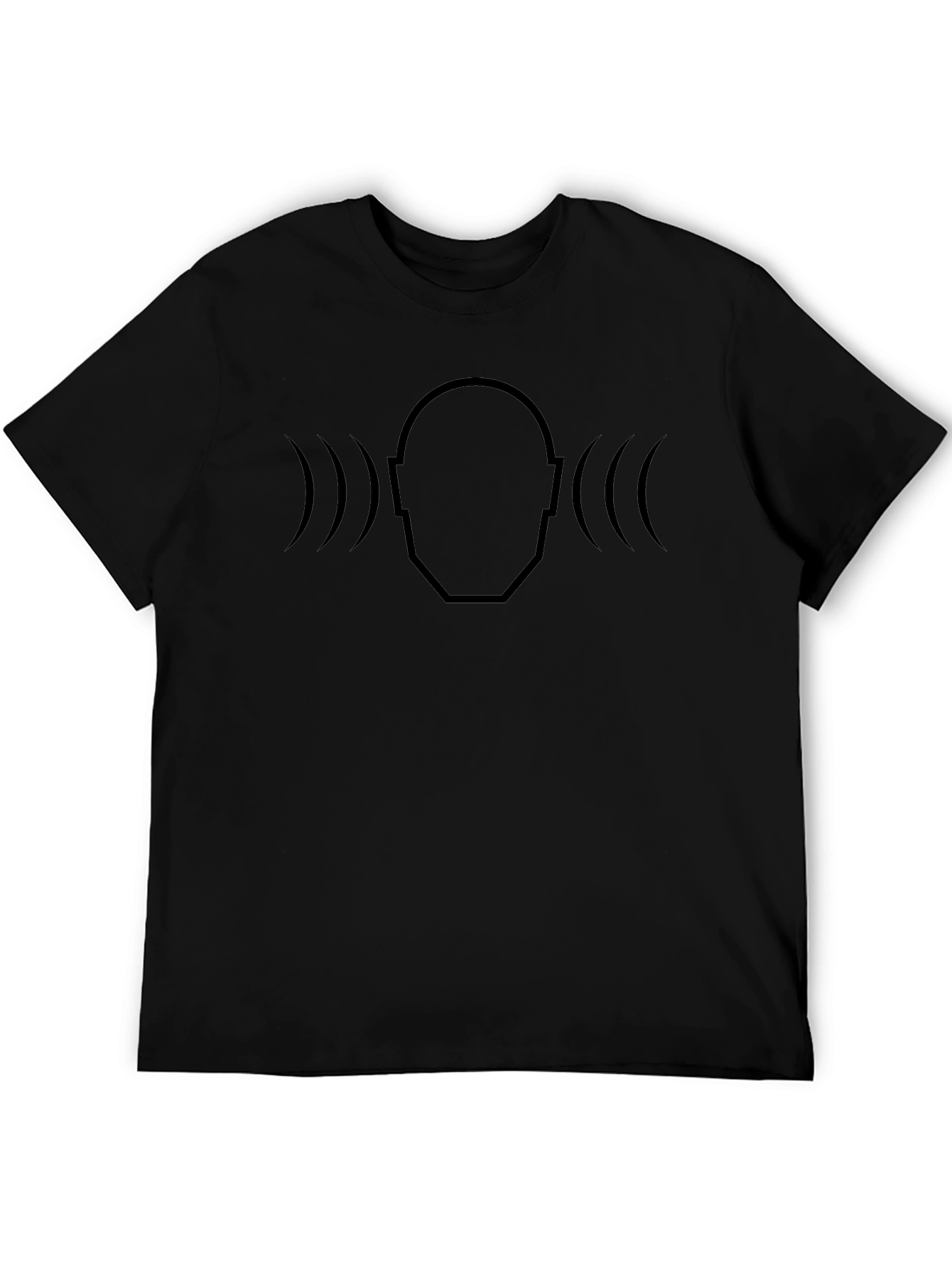 Soundwave Head T-Shirt - Modern Minimalist Design