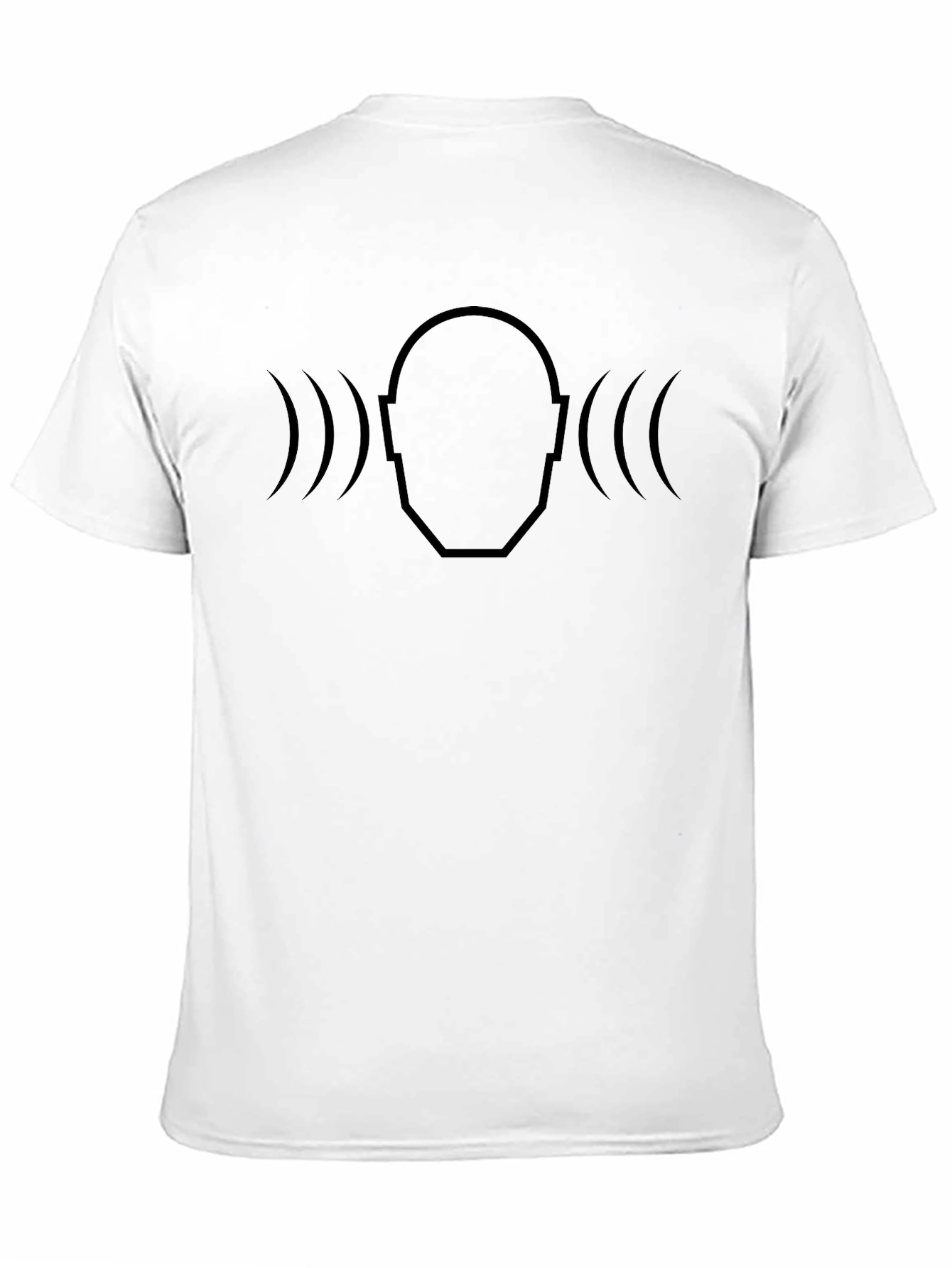 Soundwave Head T-Shirt - Modern Minimalist Design