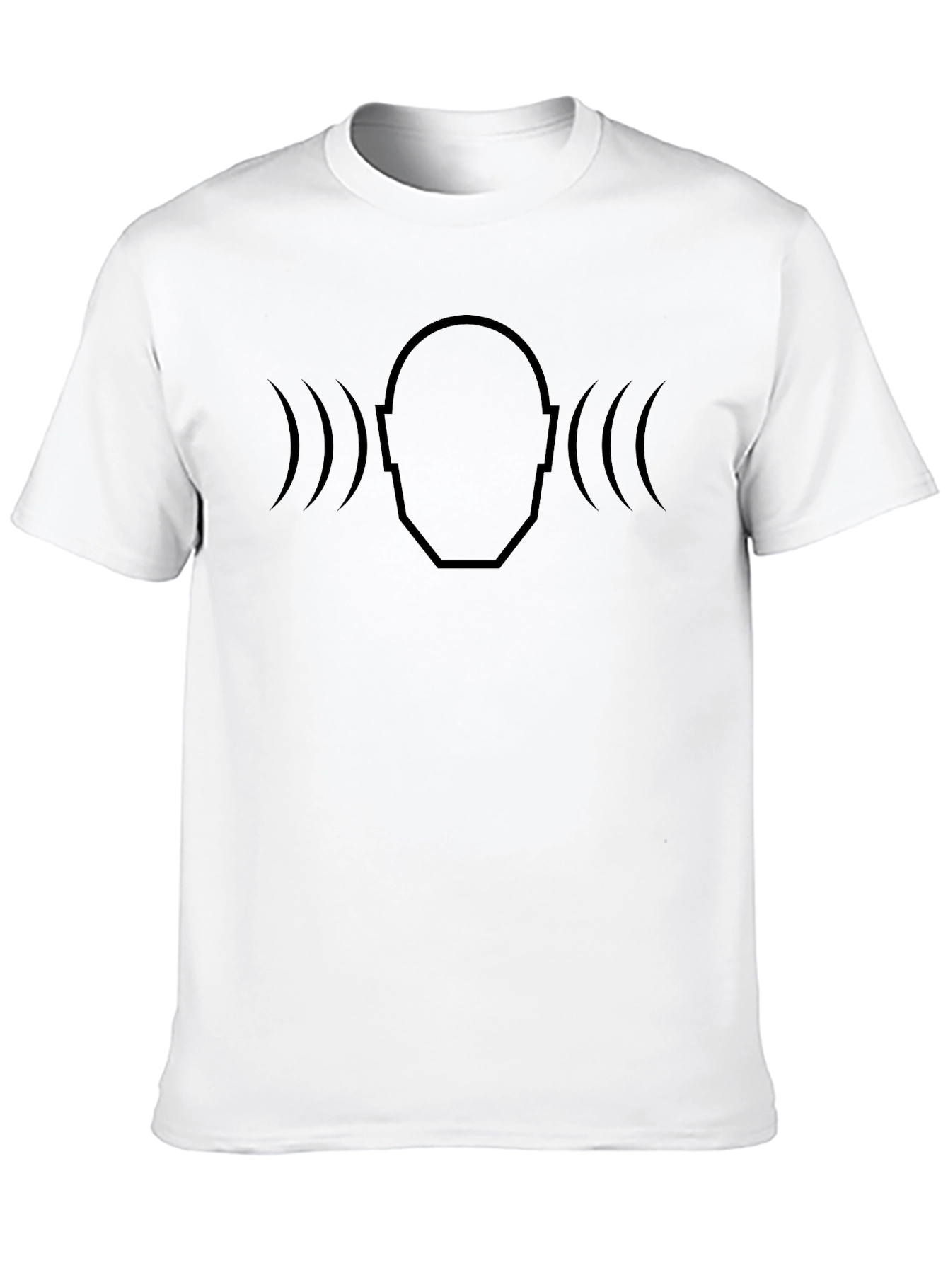 Soundwave Head T-Shirt - Modern Minimalist Design