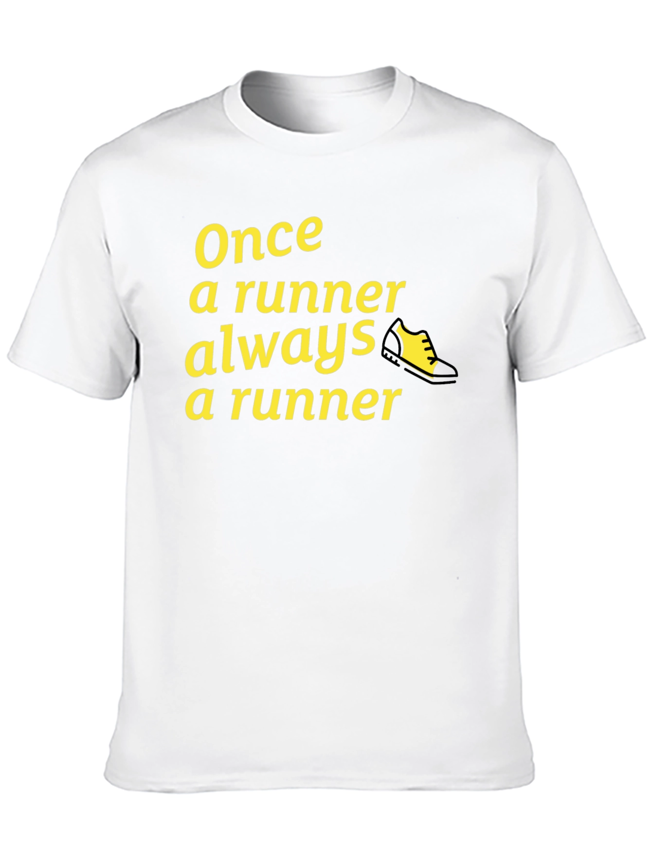 Once a Runner T-Shirt - Black Athletic Tee
