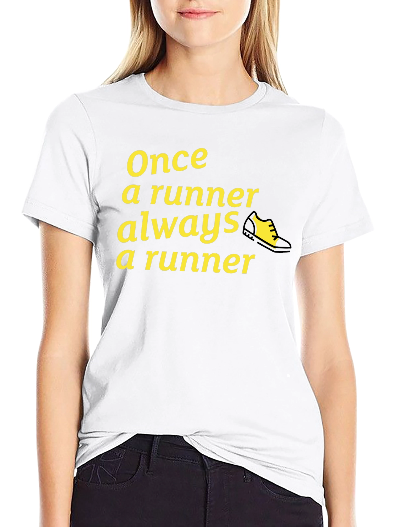 Once a Runner T-Shirt - Black Athletic Tee