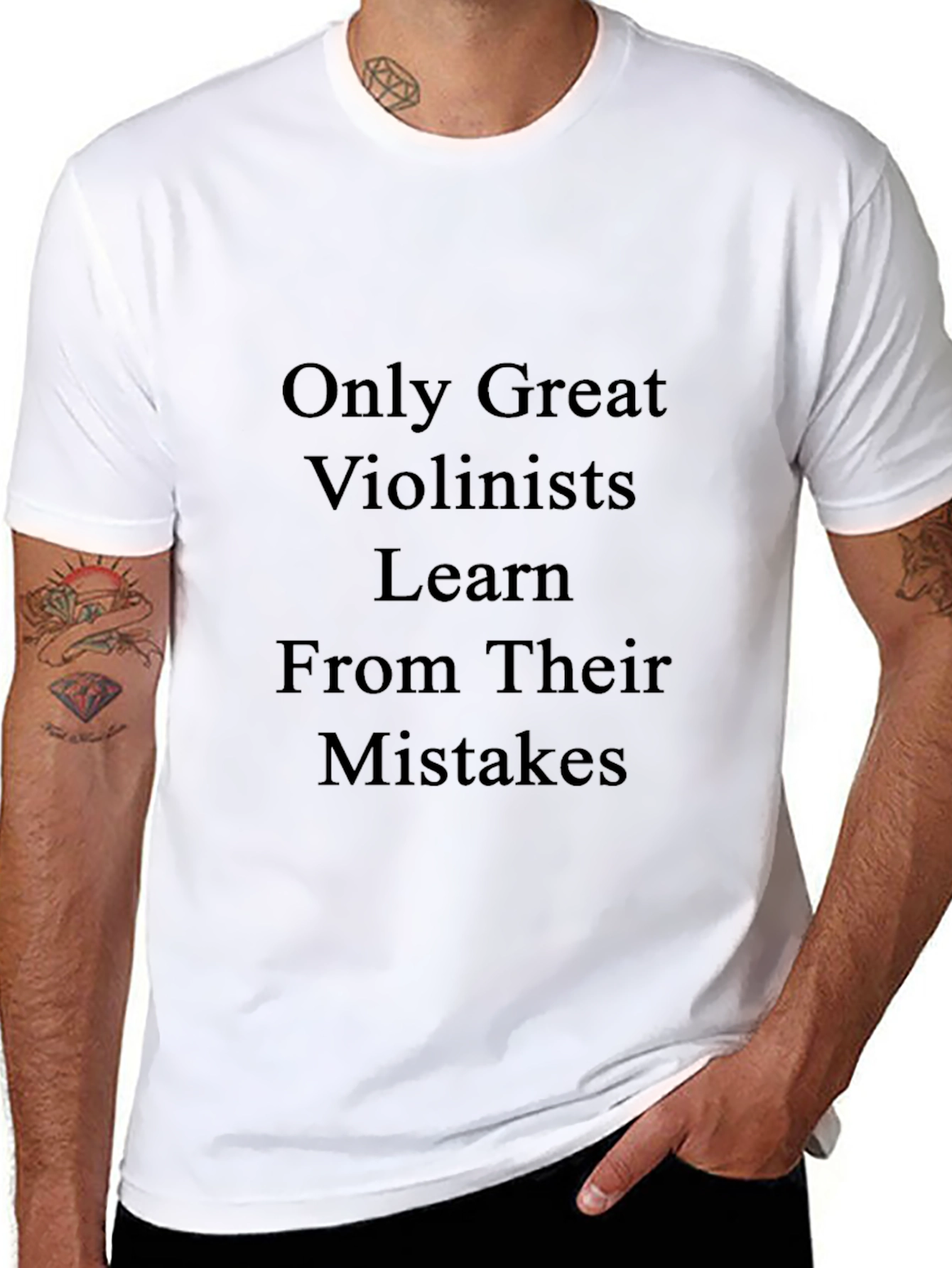 Violinist T-Shirt: Learn From Mistakes