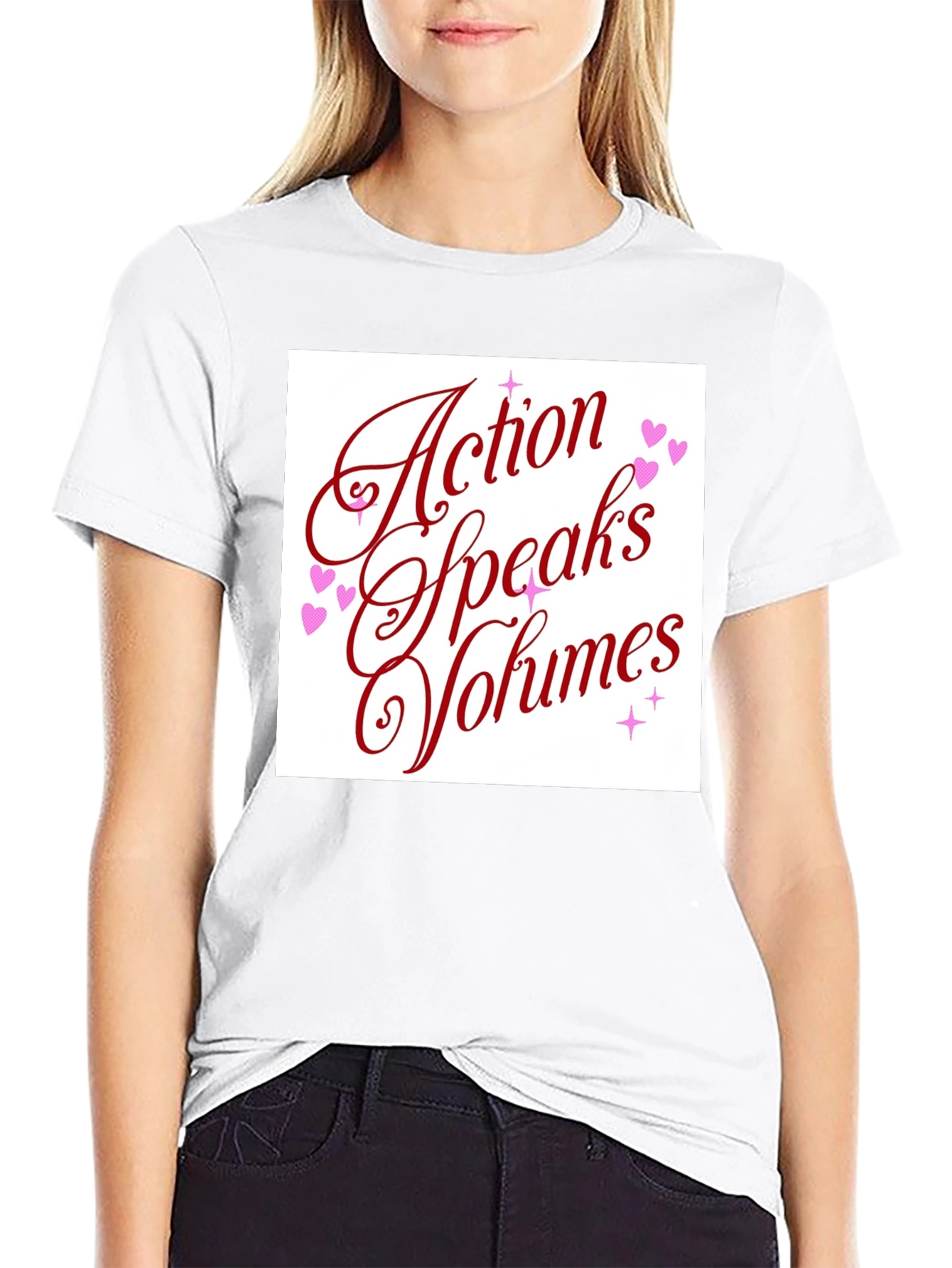 Action Speaks Volumes Graphic Tee - Unisex