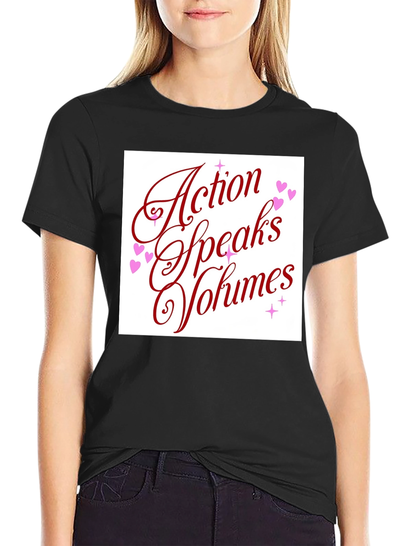 Action Speaks Volumes Graphic Tee - Unisex