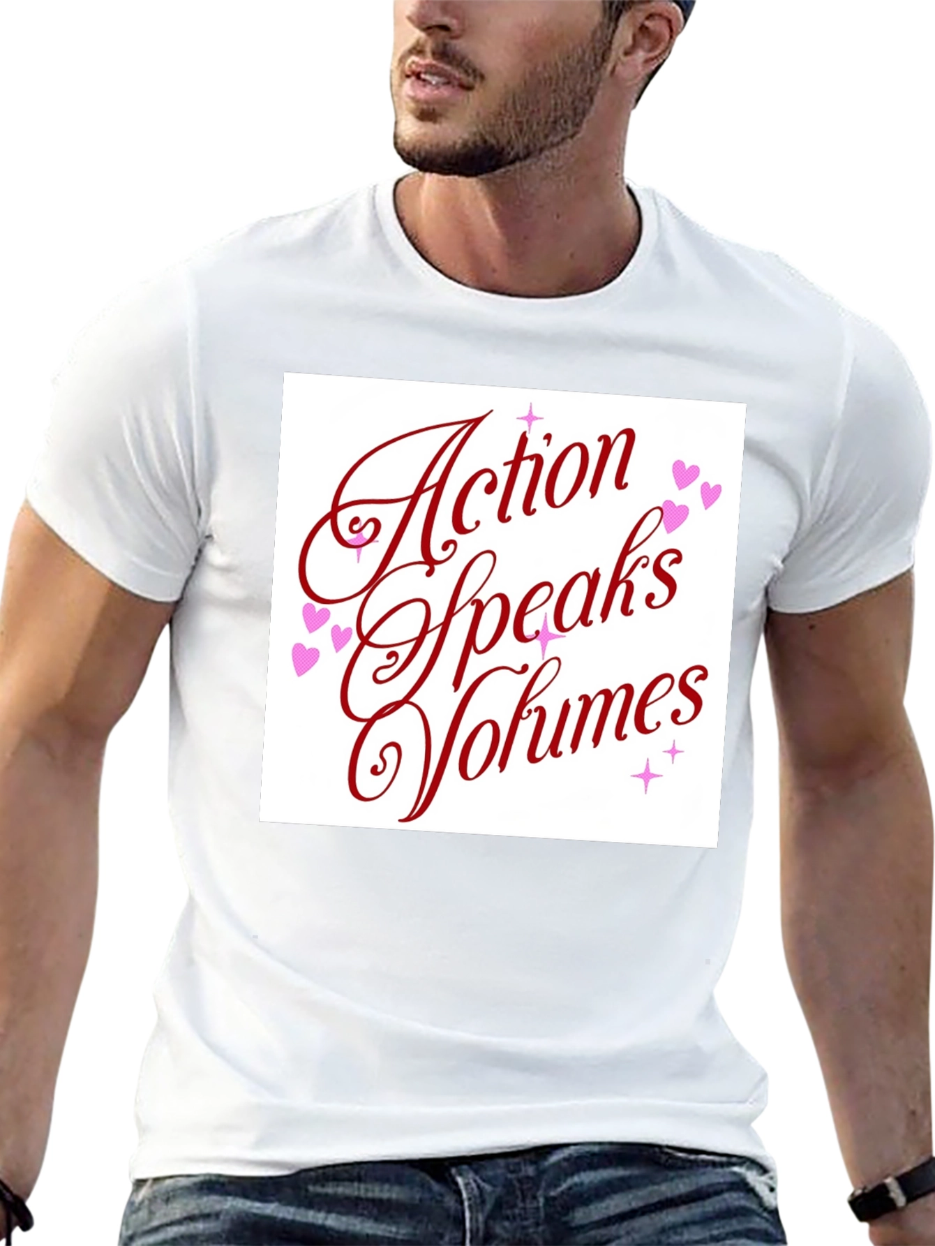 Action Speaks Volumes Graphic Tee - Unisex