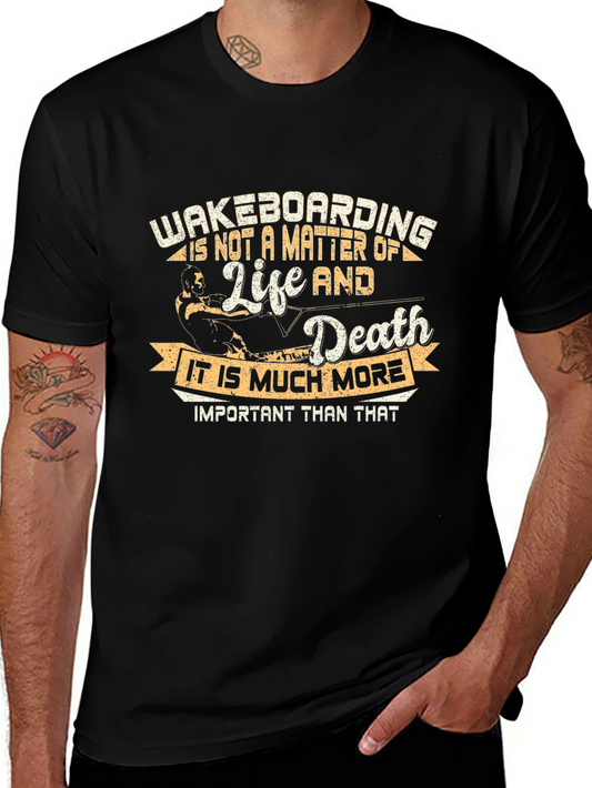 Wakeboarding Life and Death Graphic Tee